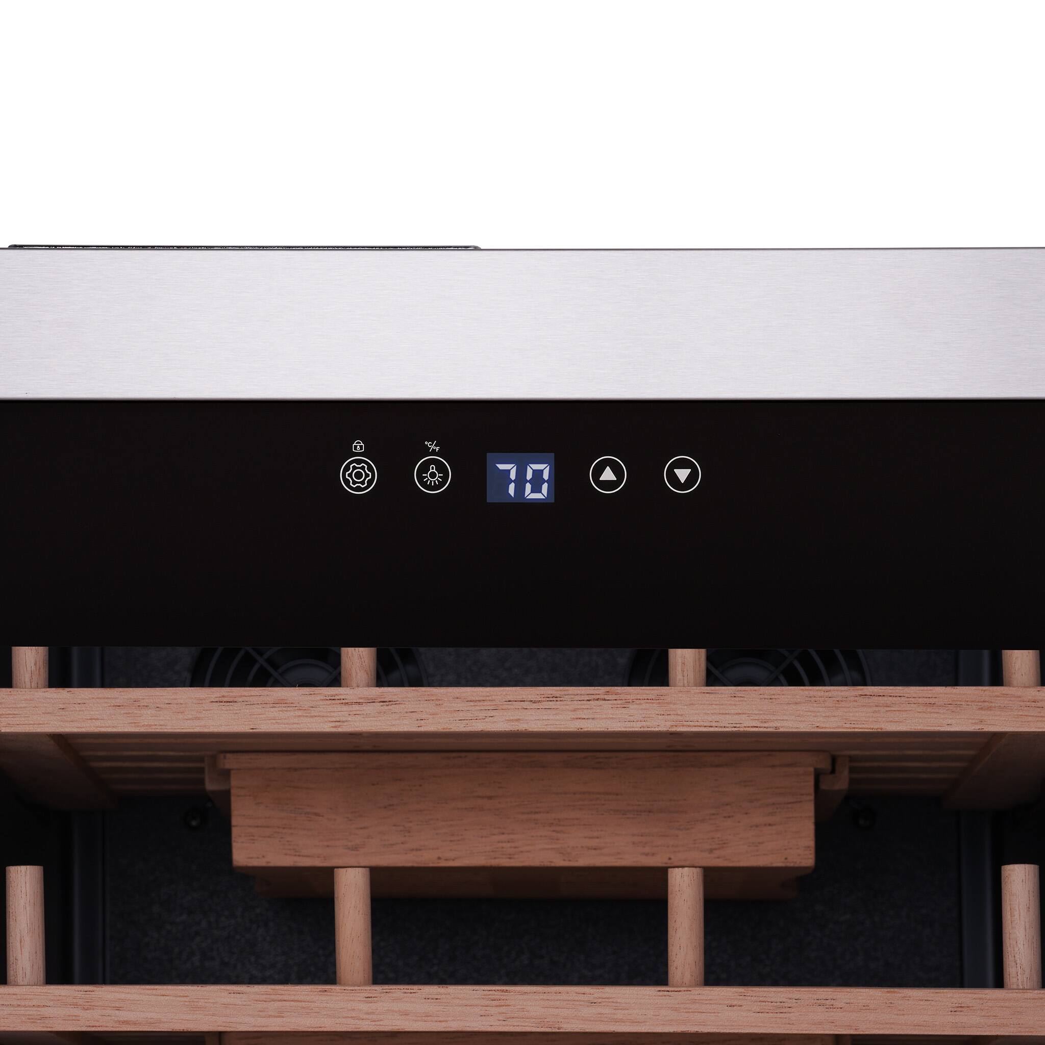 Alt View 8. NewAir - Boveda Electric Cigar Humidor - Black.