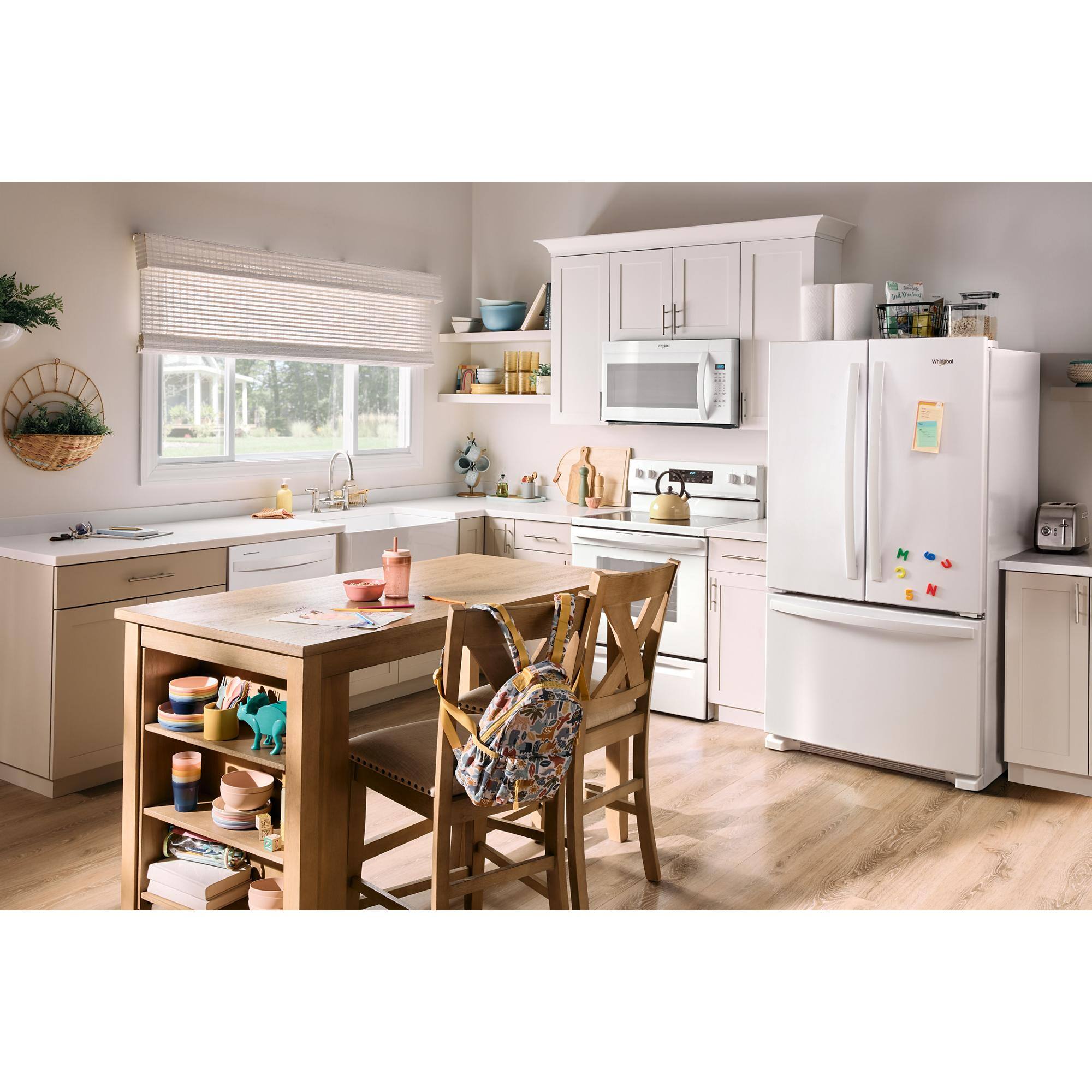 Alt View 11. Whirlpool - 25.2 Cu. Ft. French Door Smart Refrigerator with Elevated Deli Drawer - White.
