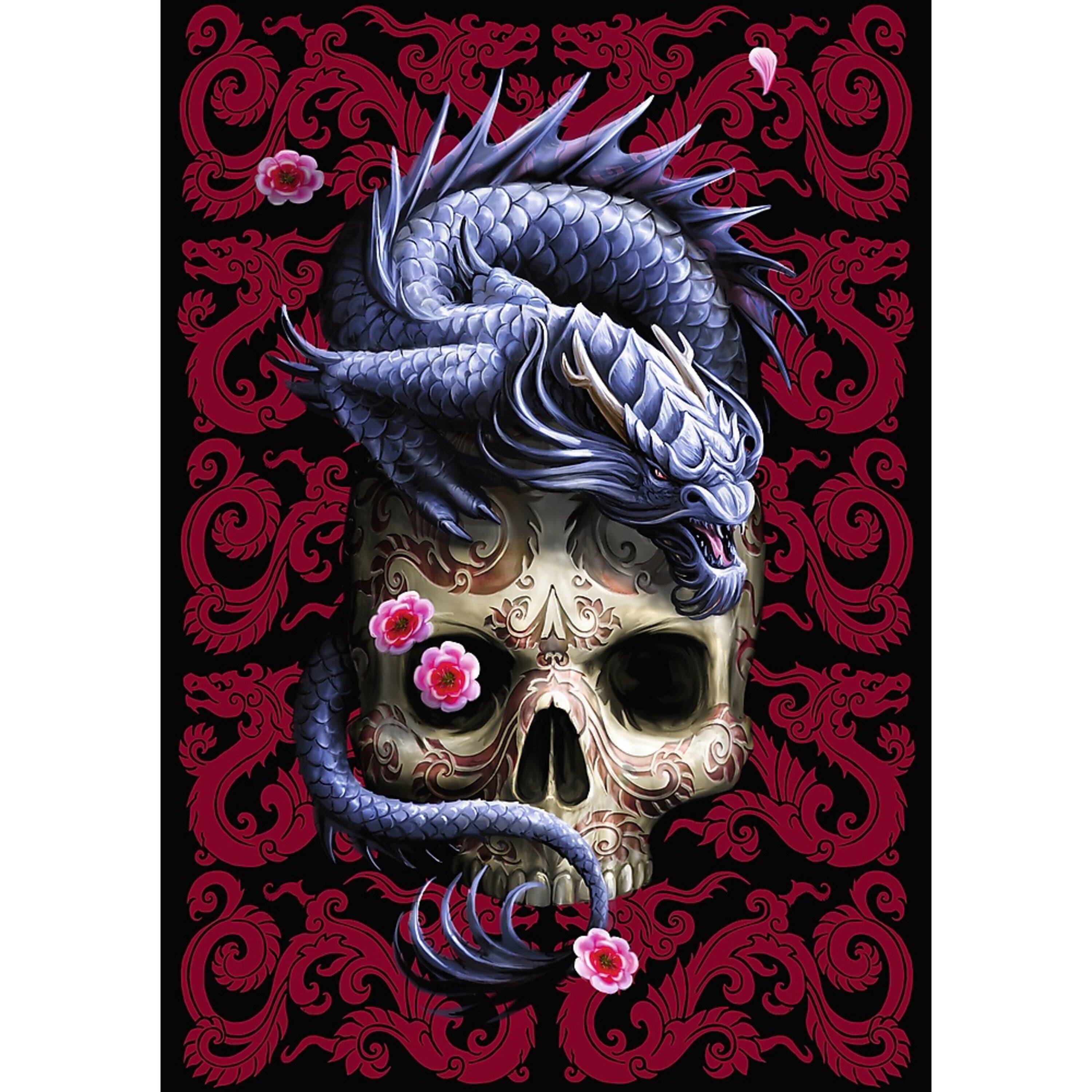 Alt View 1. Trefl - Trefl Premium Plus 1000 Piece Puzzle - Anne Stokes Oriental Dragon.