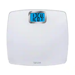 Taylor - 440 lb Digital Bathroom Scale White