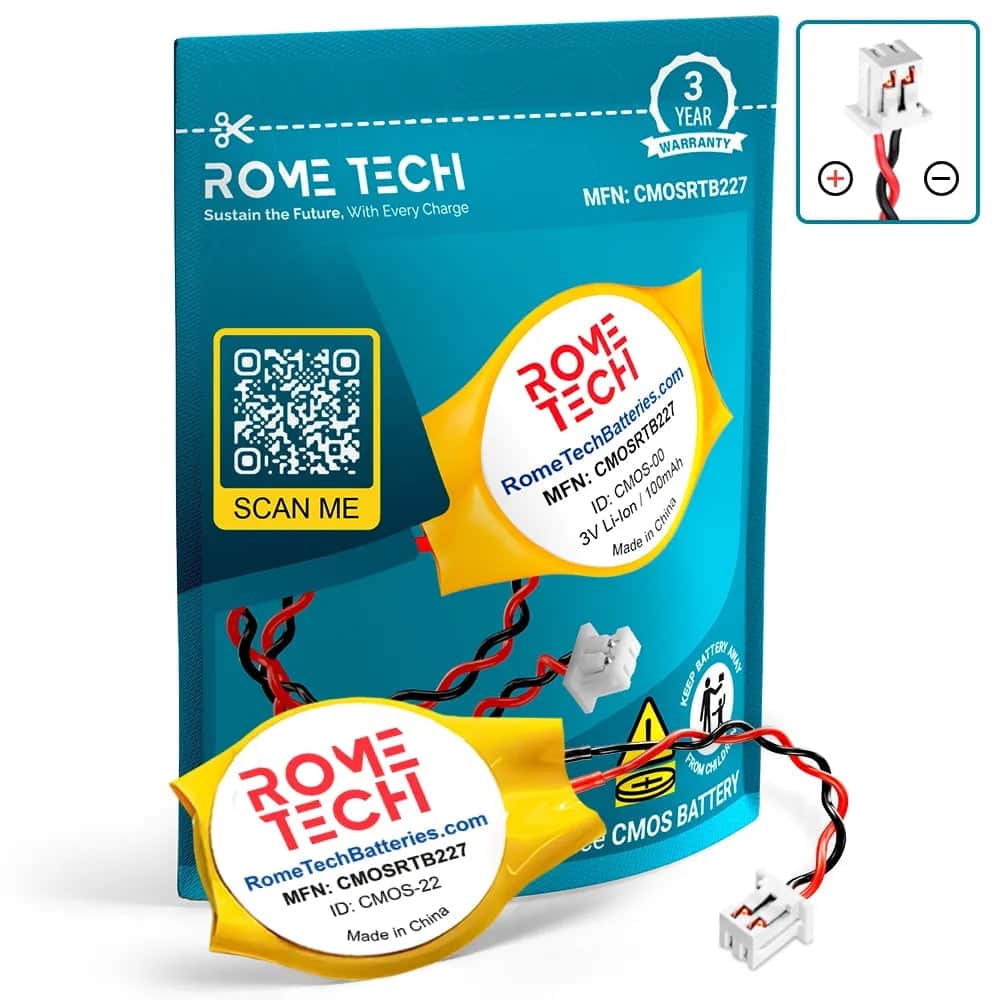RomeTech - RTC CMOS Battery for ASUS R510L 2 Pack