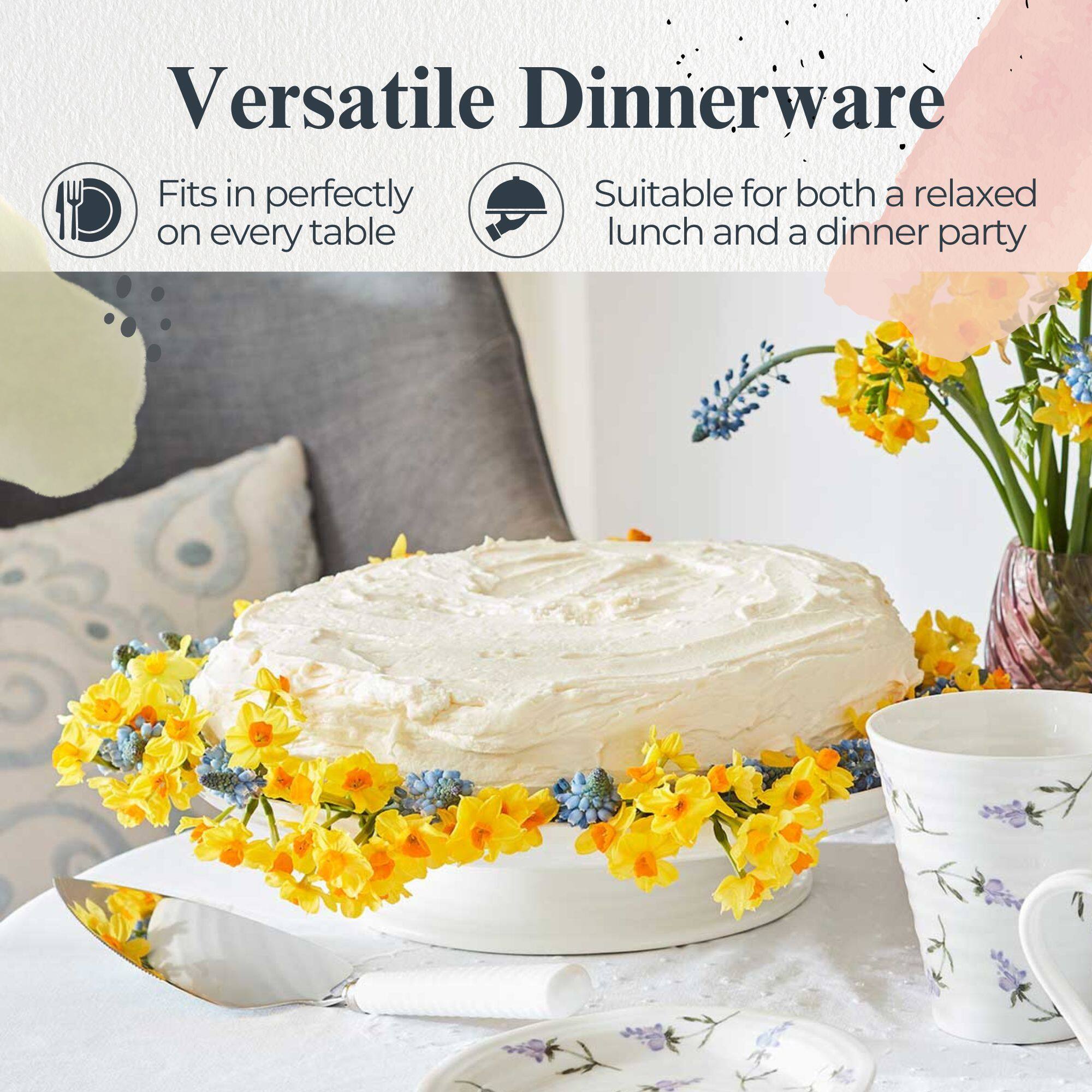 Versatile Dinnerware

- Fits in perfectly on every table
- Suitable for both a relaxed lunch and a dinner party