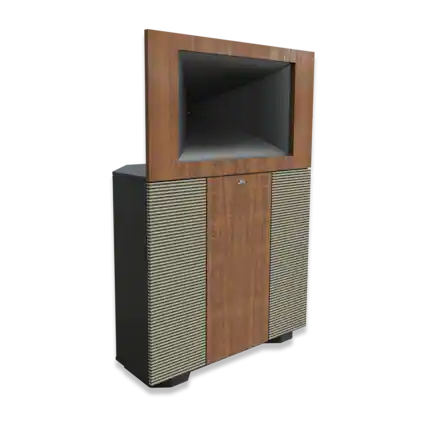 Front. Klipsch - Klipsch JUBILEE-75SE 2-Way Fully Horn-loaded Heritage Loudspeaker - Teak - Teak.