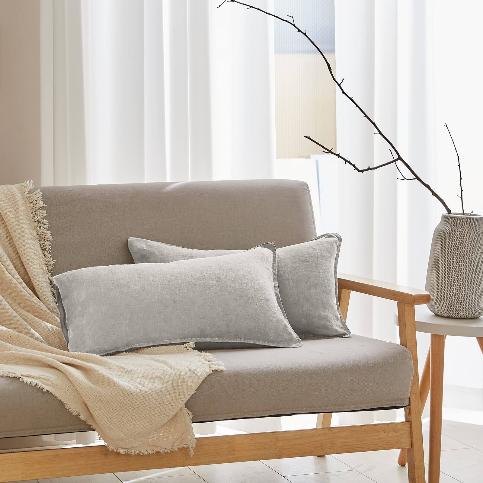 Lumbar - Light Grey-20" x 12" (Pack of 2)