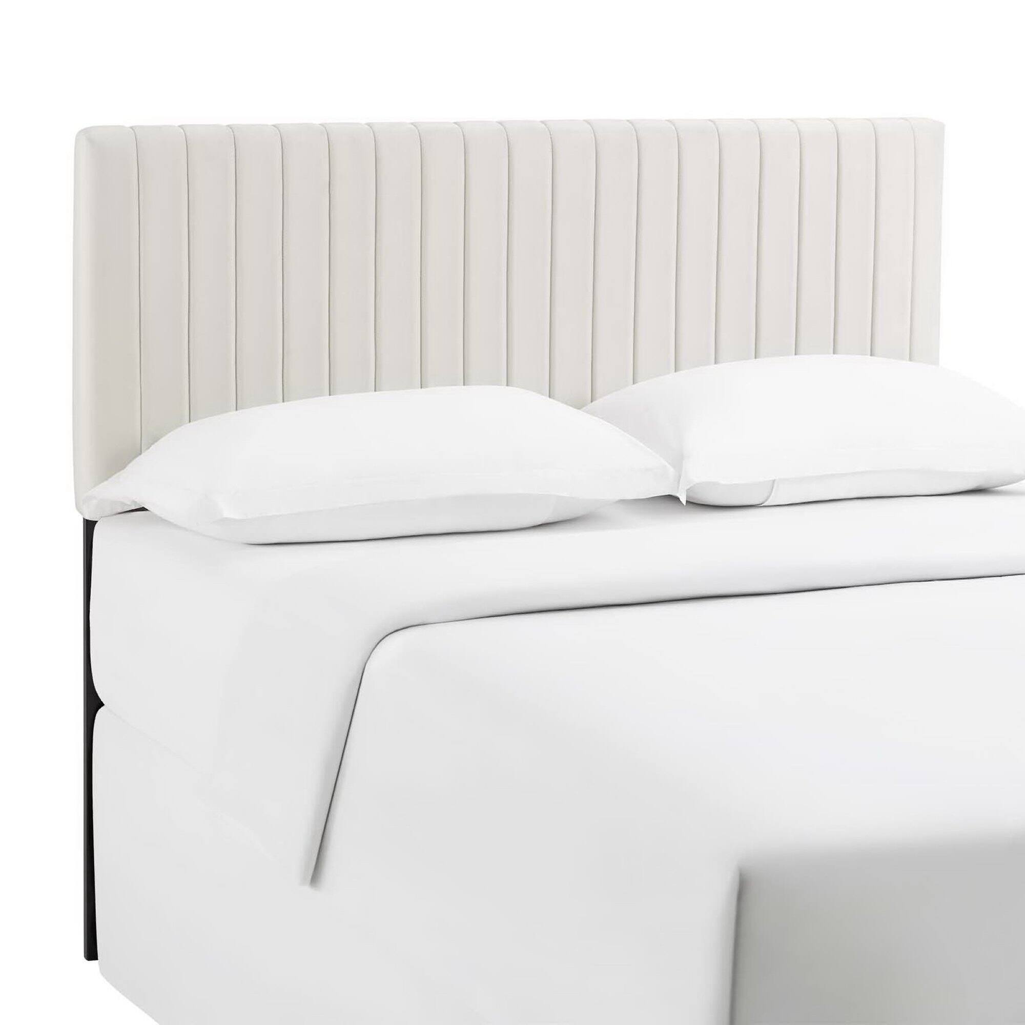 Alt View 3. Modway - Keira Performance Velvet Full / Queen Headboard by Modway - White.