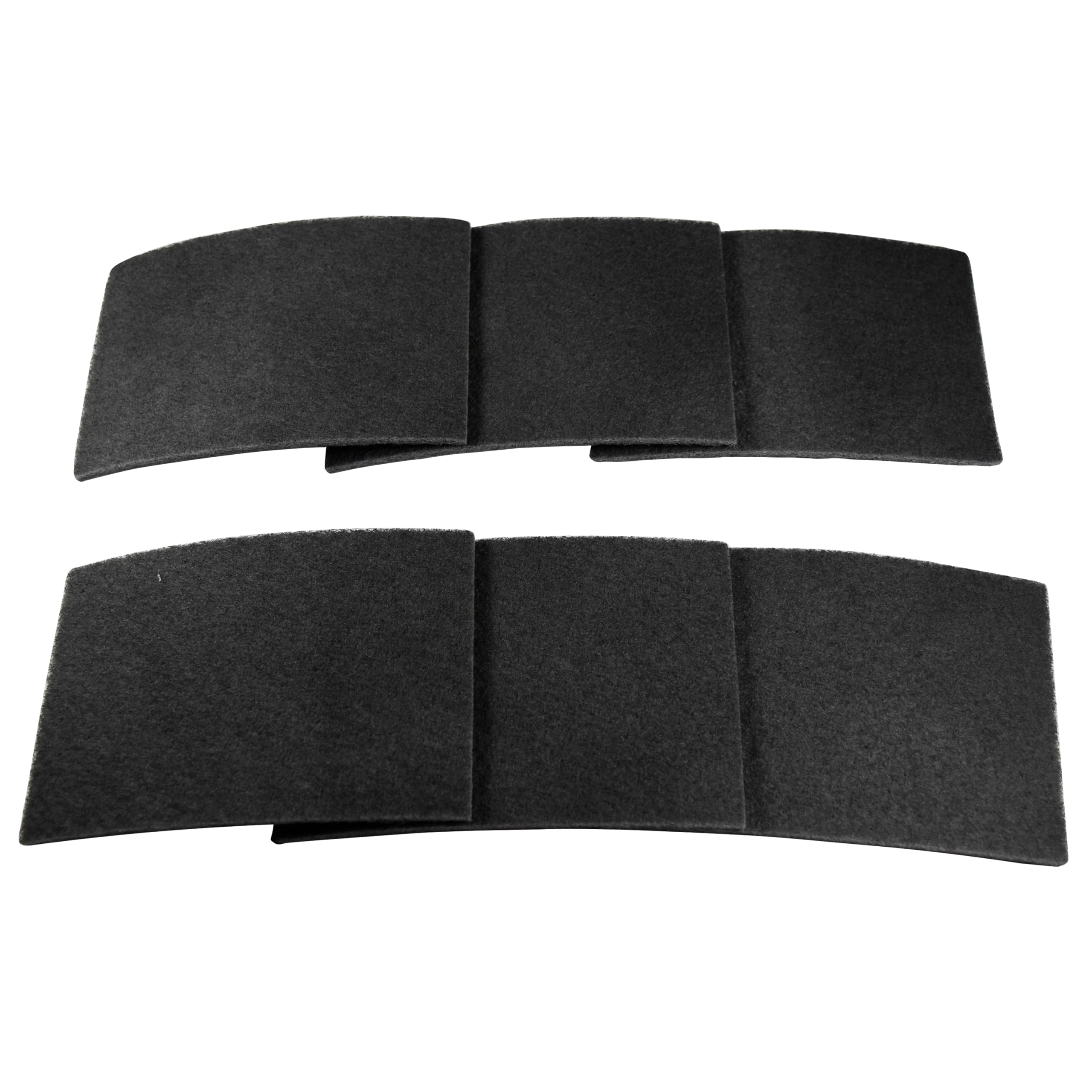 Alt View 4. HQRP - Activated carbon cat litter box charcoal filters 6-pack for Van Ness - Black.