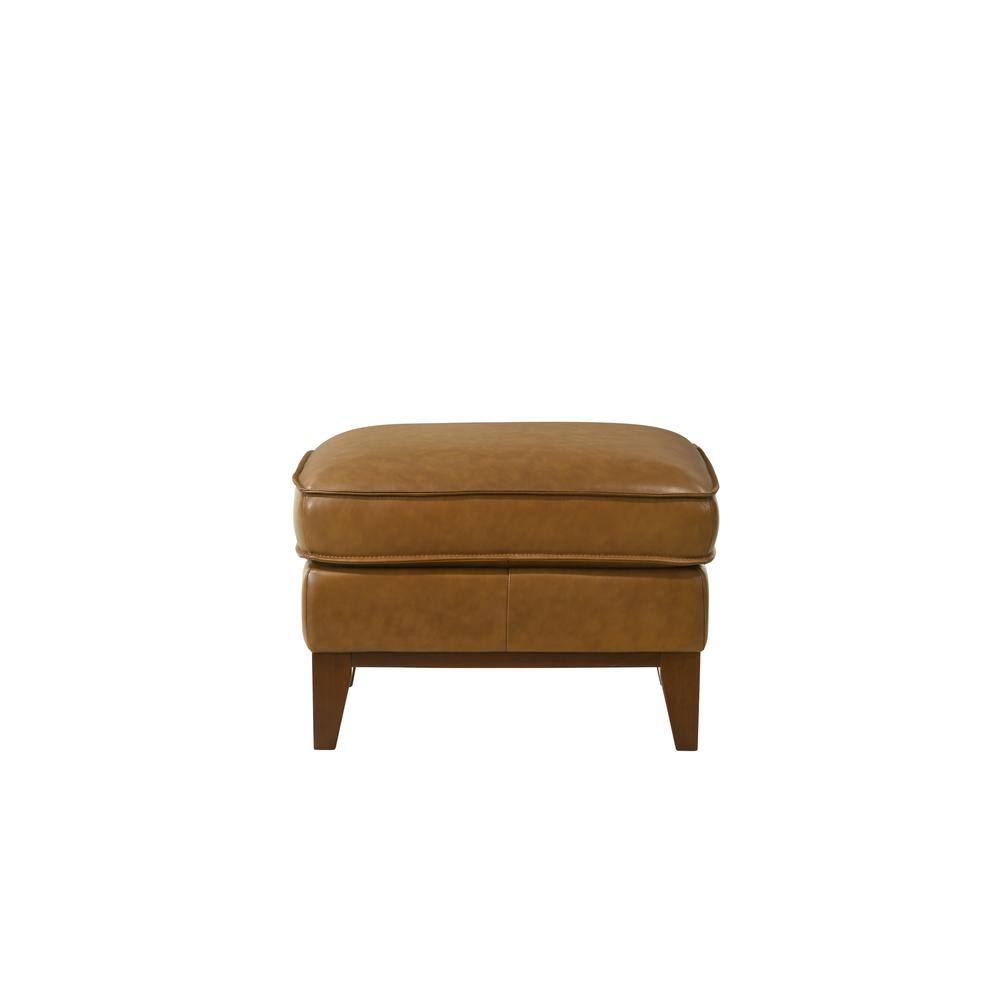Angle. New Classic Furniture - Caspar Ottoman-Caramel - Brown.