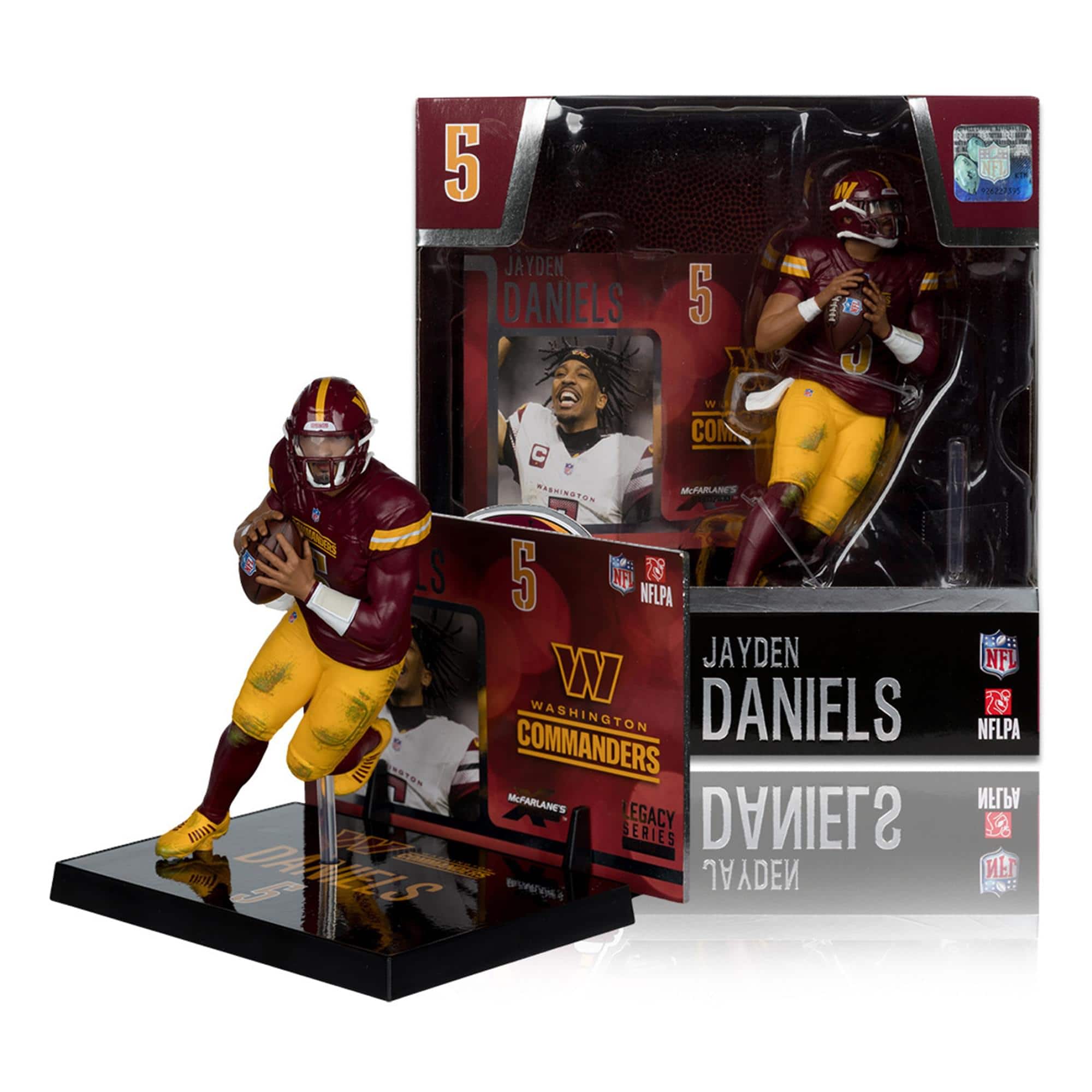 McFarlane Toys - Washington Commanders Jayden Daniels NFL Figure - Multi-Colored
