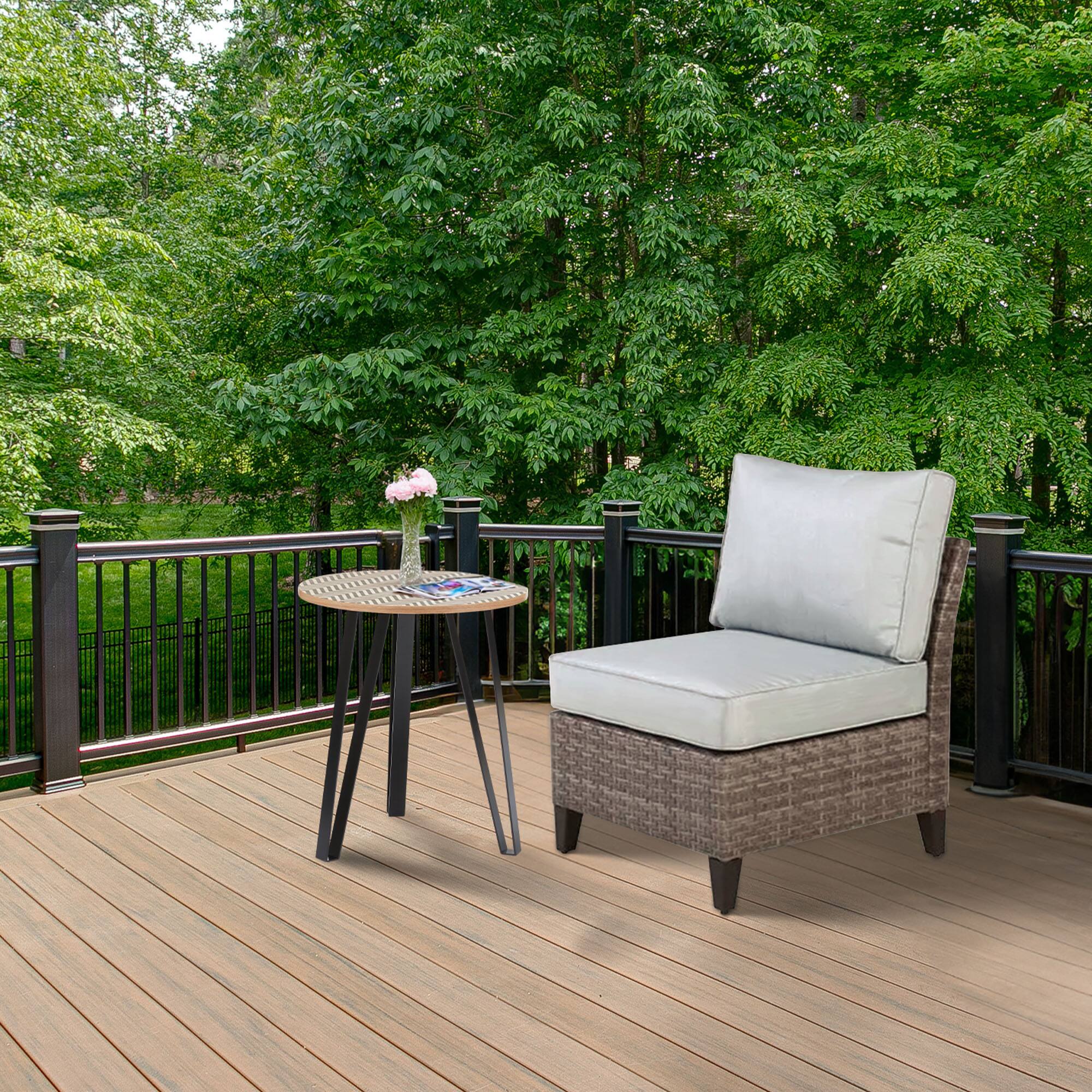 Alt View 2. Four Seasons Courtyard - Four Seasons Courtyard Serronova Brisbane Aluminum Cushioned Chair, Light Gray - Light Gray.