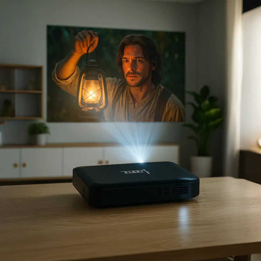 Compact Profile Projector Pursonic Compact HD Projector – Portable Big Screen Entertainment ...