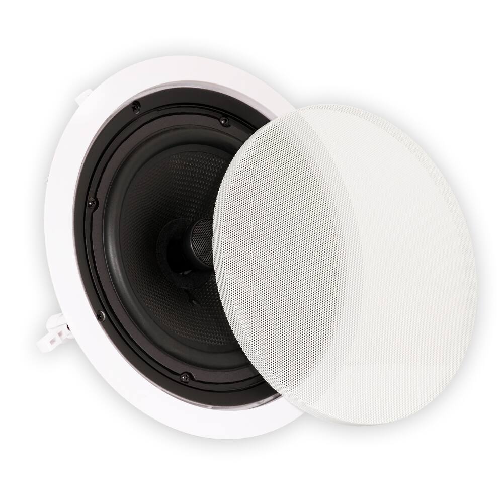 Alt View 1. Theater Solutions by Goldwood - TS80C in Ceiling 8" Speakers Surround Sound Home Theater Pair - Paintable White.