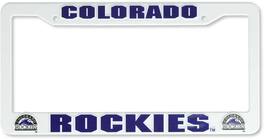 Rico Industries - Colorado Rockies Baseball Plastic Auto License Plate Frame - Multi