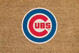 Evergreen Enterprises - Chicago Cubs 24" x 36" Outdoor Team Logo Coir Mat - Brown