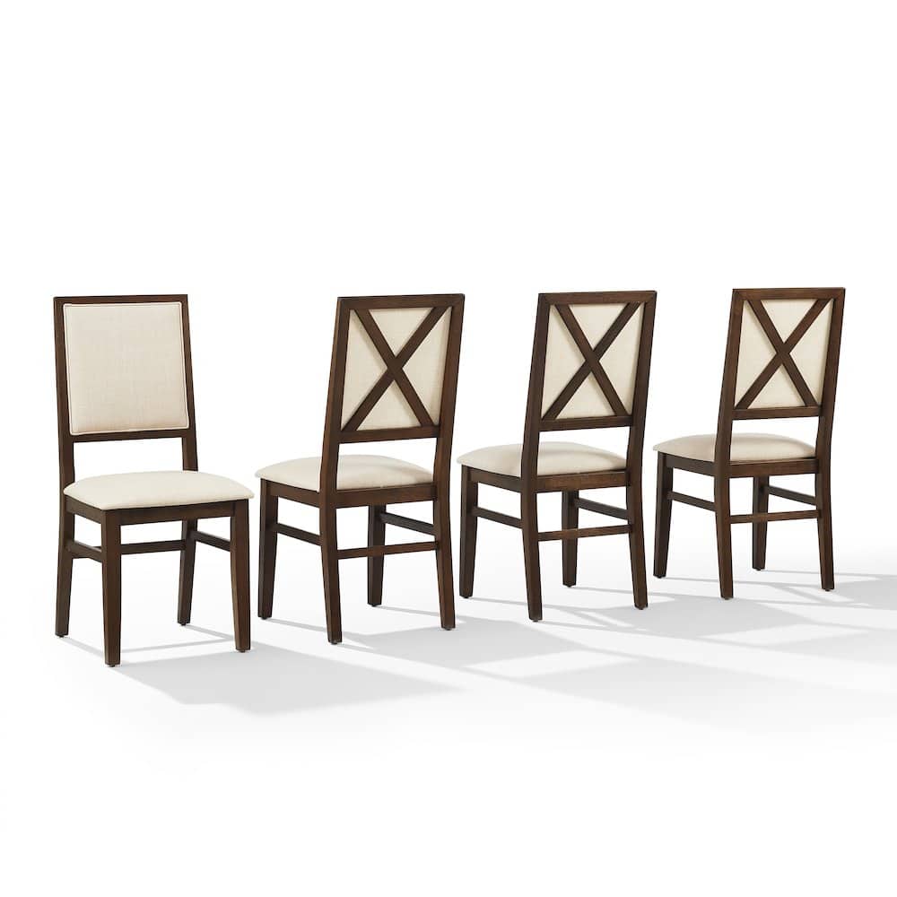 Crosley Furniture - Joanna 4-Piece Upholstered Back Dining Chair Set - Black