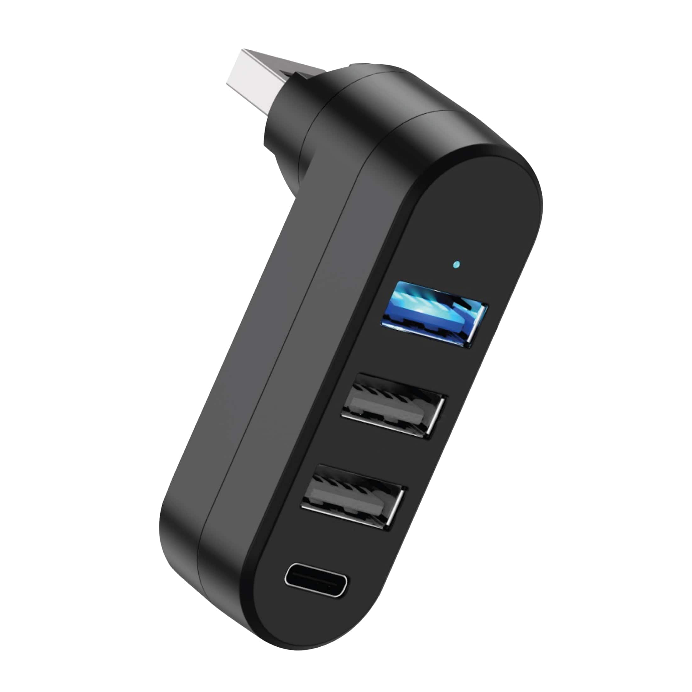 Digipower - 4-Port USB Glove Box Hub for Tesla: USB-C and USB-A Charging with USB 3.0 Data Transfer