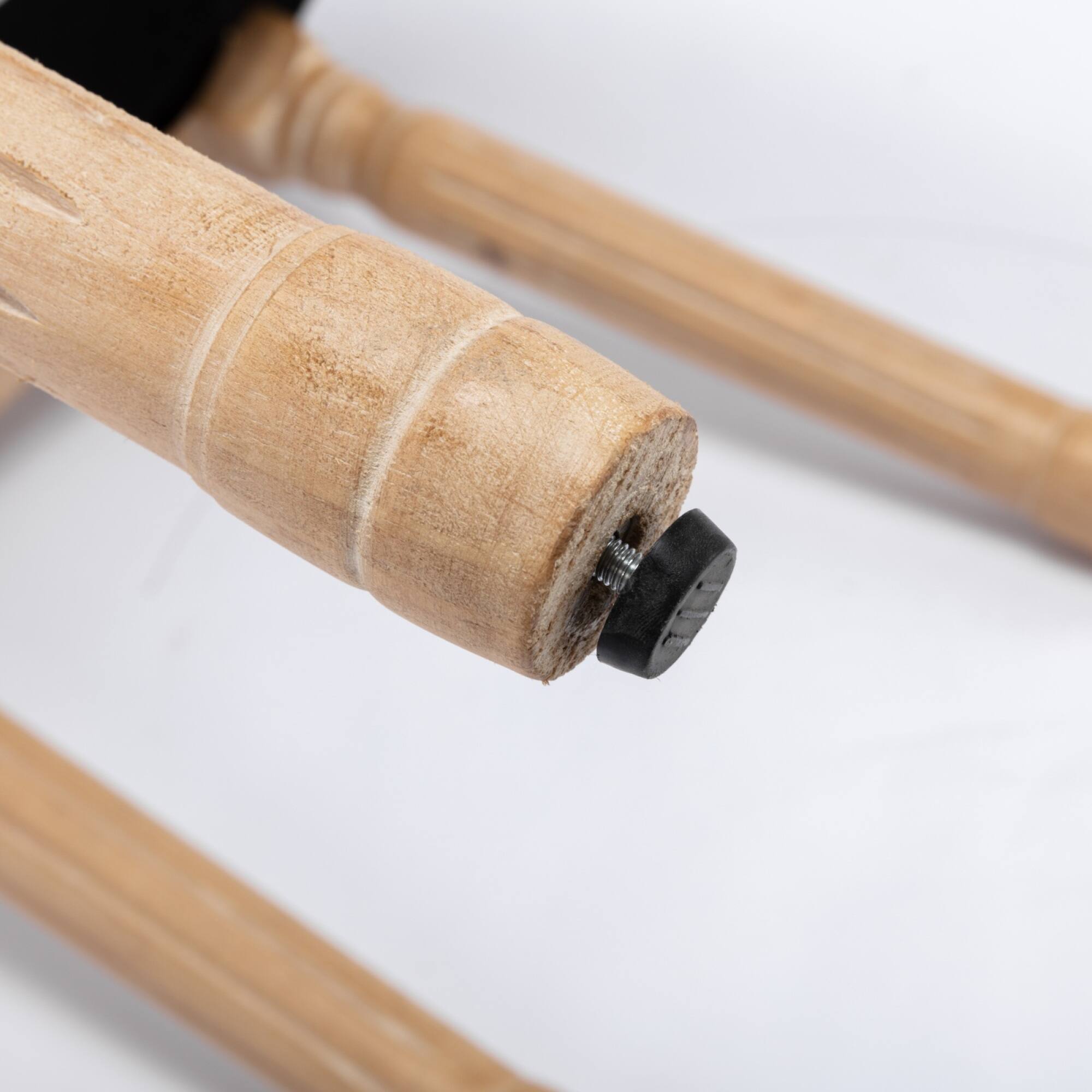 Alt View 7. GOODSILO - French Style Solid Wood Frame Dining Chairs with Linen Fabric Upholstery, Set of 2 - Dark Gray.