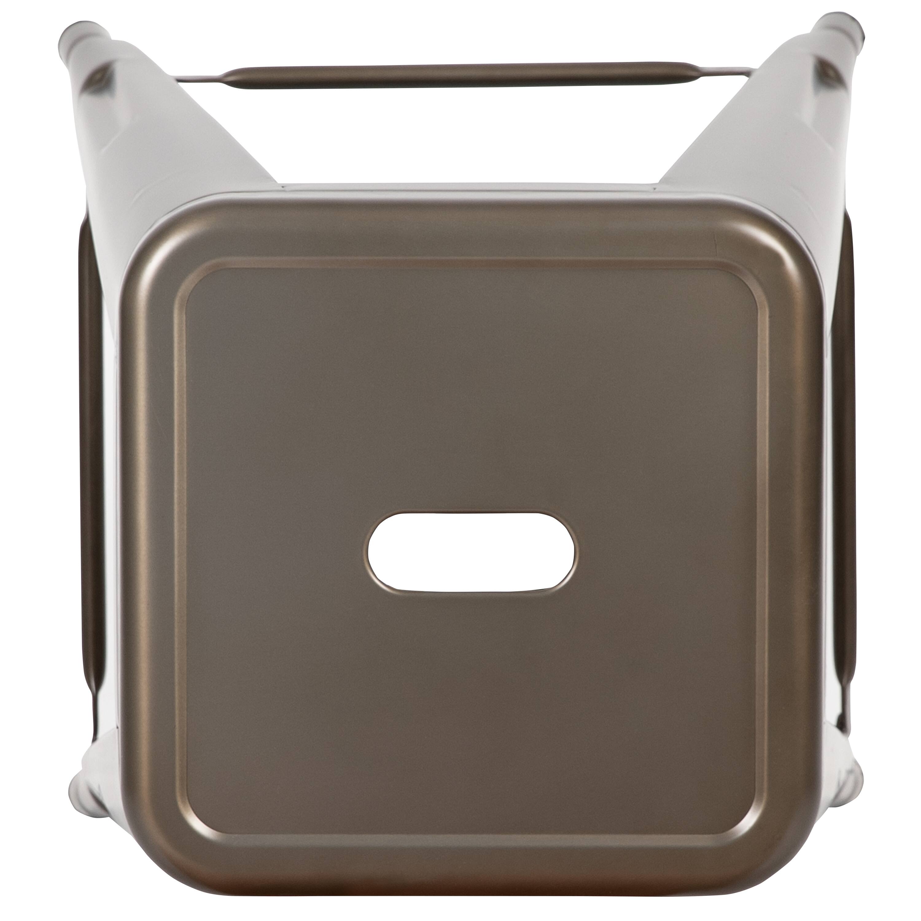 Alt View 17. Alamont Home - 24" High Metal Counter-Height, Indoor Bar Stool - Stackable Set of 4 - Gun Metal.