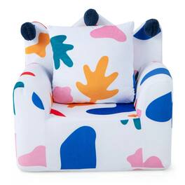 Pefilos - High-density Padding Kids Sofa with Armrest and Extra Pilow-Multicolor, Kids Couch for Kids - Blue