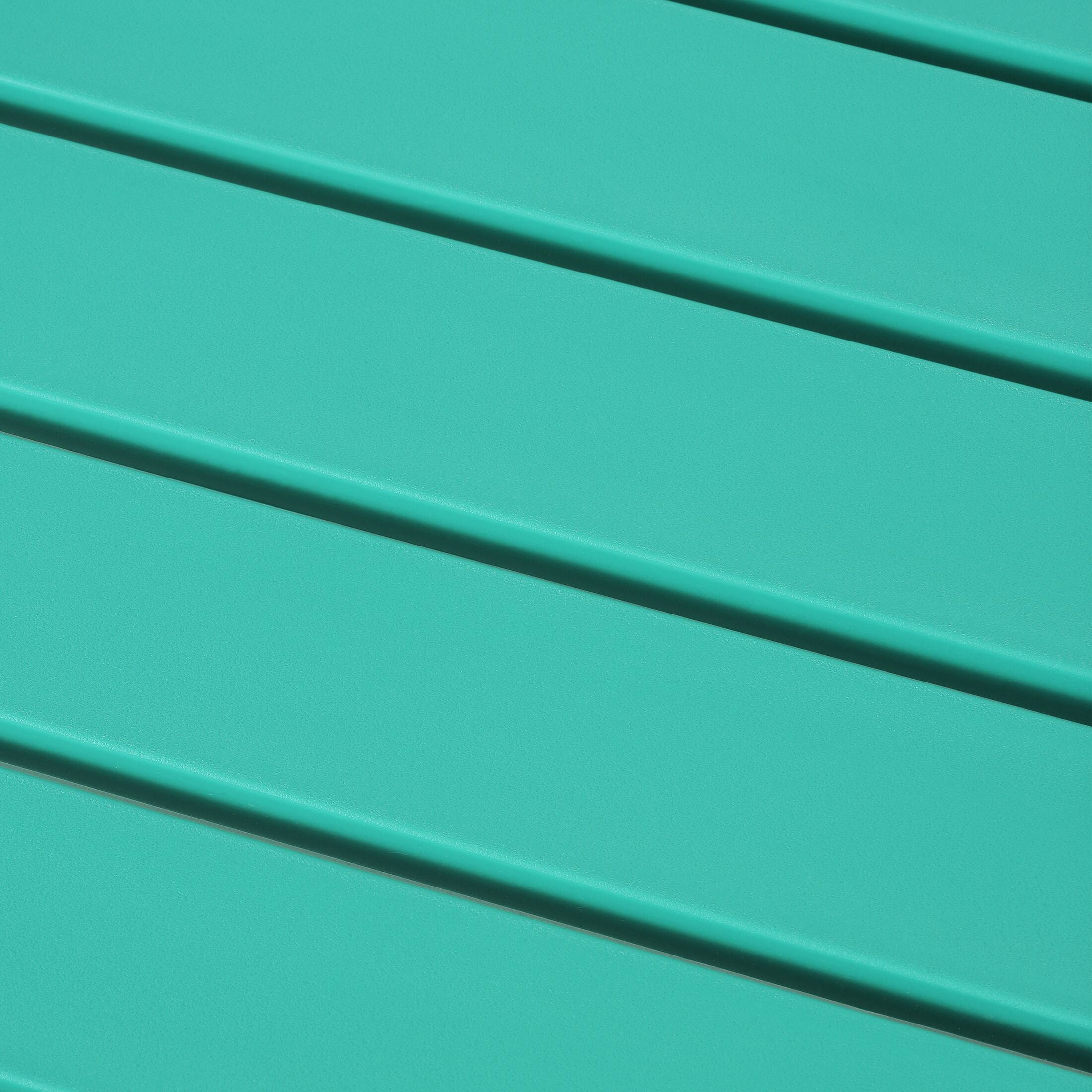 Alt View 1. WestinTrends - WestinTrends Playa Plastic Modern Outdoor Patio Accent Side Tables (Set of 2) - Turquoise.