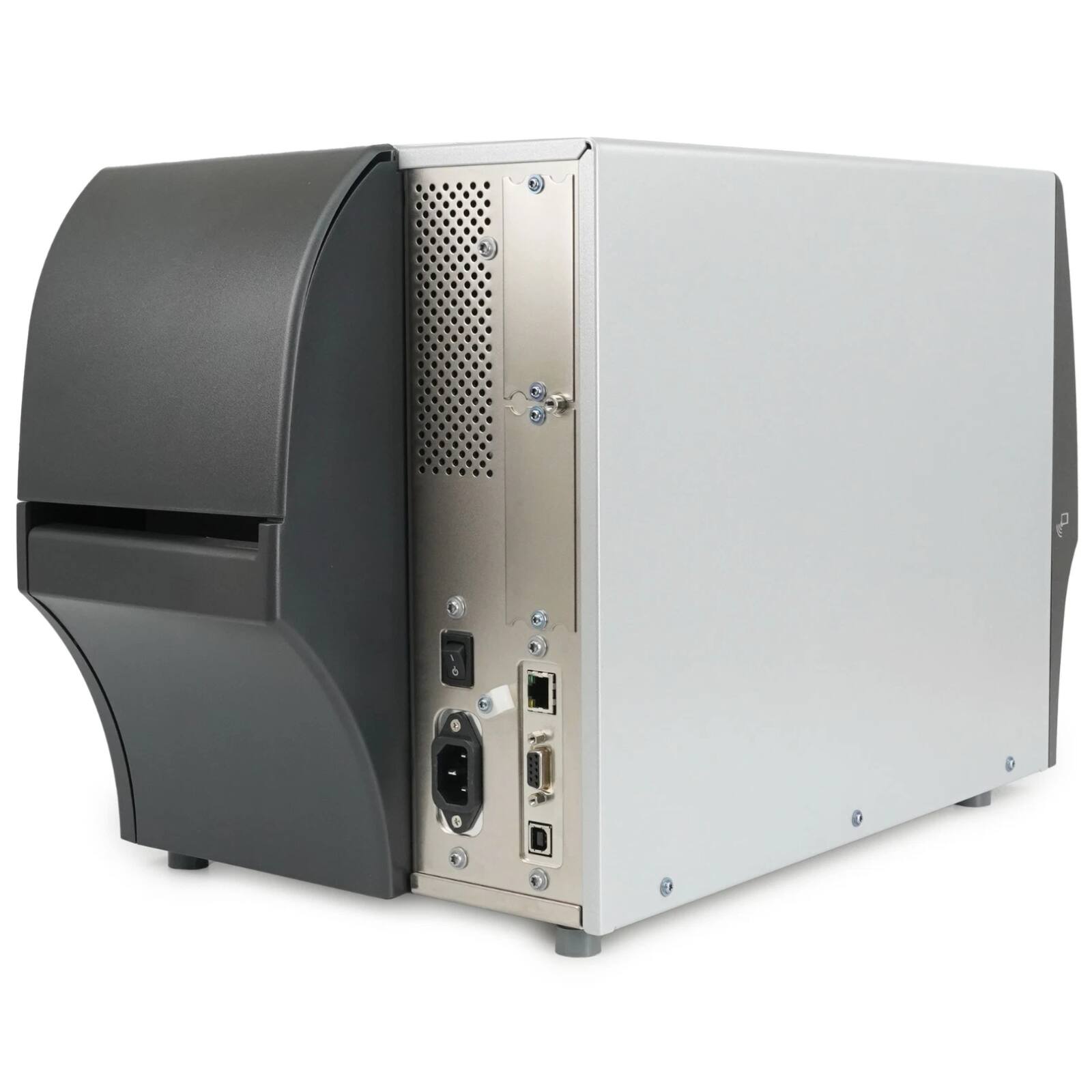 Back. Zebra - ZT41142-T0E0000Z 4-Inch Industrial Thermal Transfer/Direct Thermal Label Printer 203dpi 14ips Bluetooth 4.1 Ethernet - Gray.