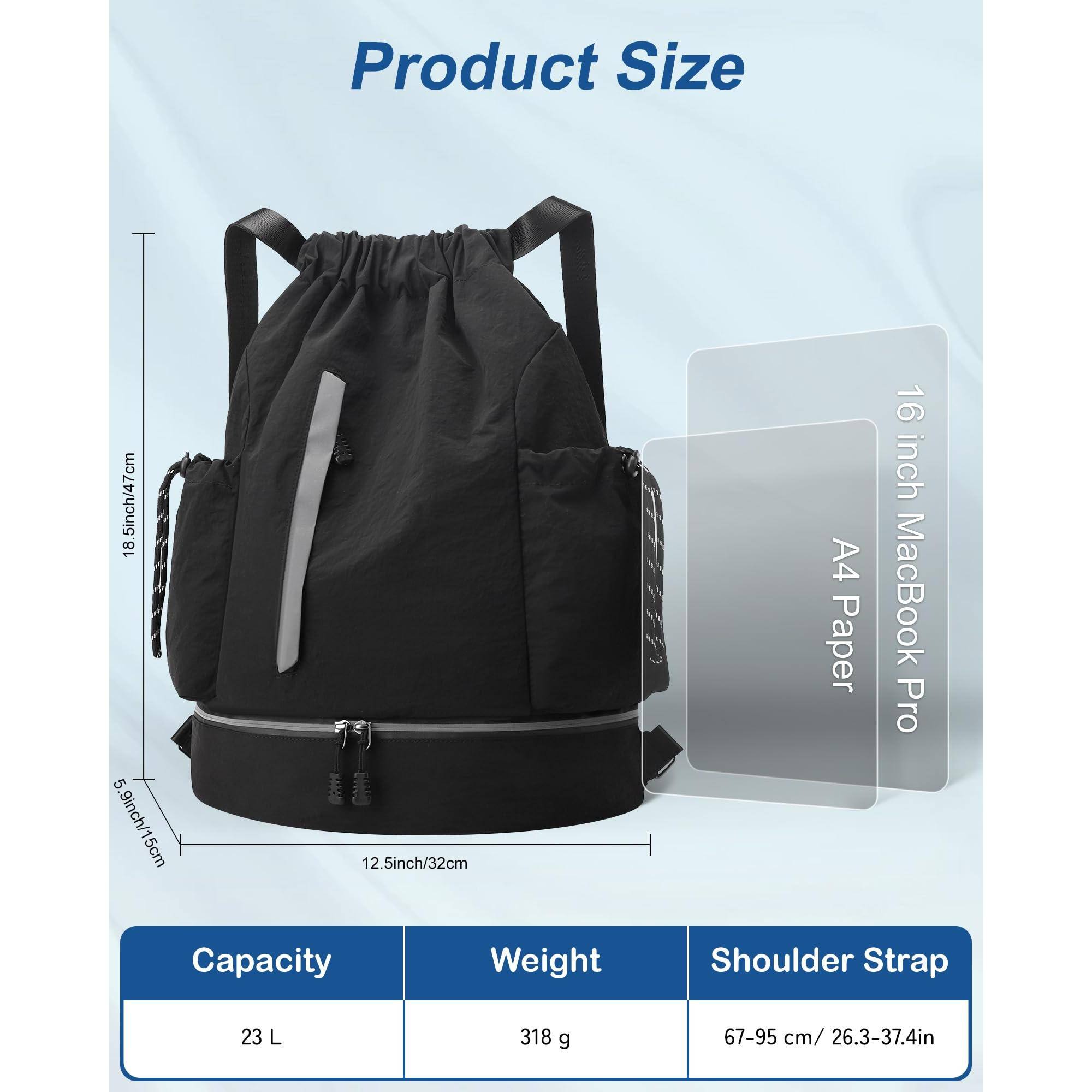 Product Size

- 16 inch MacBook Pro
- A4 Paper
- 12.5 inch/32 cm
- 5.9 inch/15 cm
- 16 inch/41 cm

Capacity: 23 L

Weight: 318 g

Shoulder Strap: 67-95 cm / 26.3-37.4 in