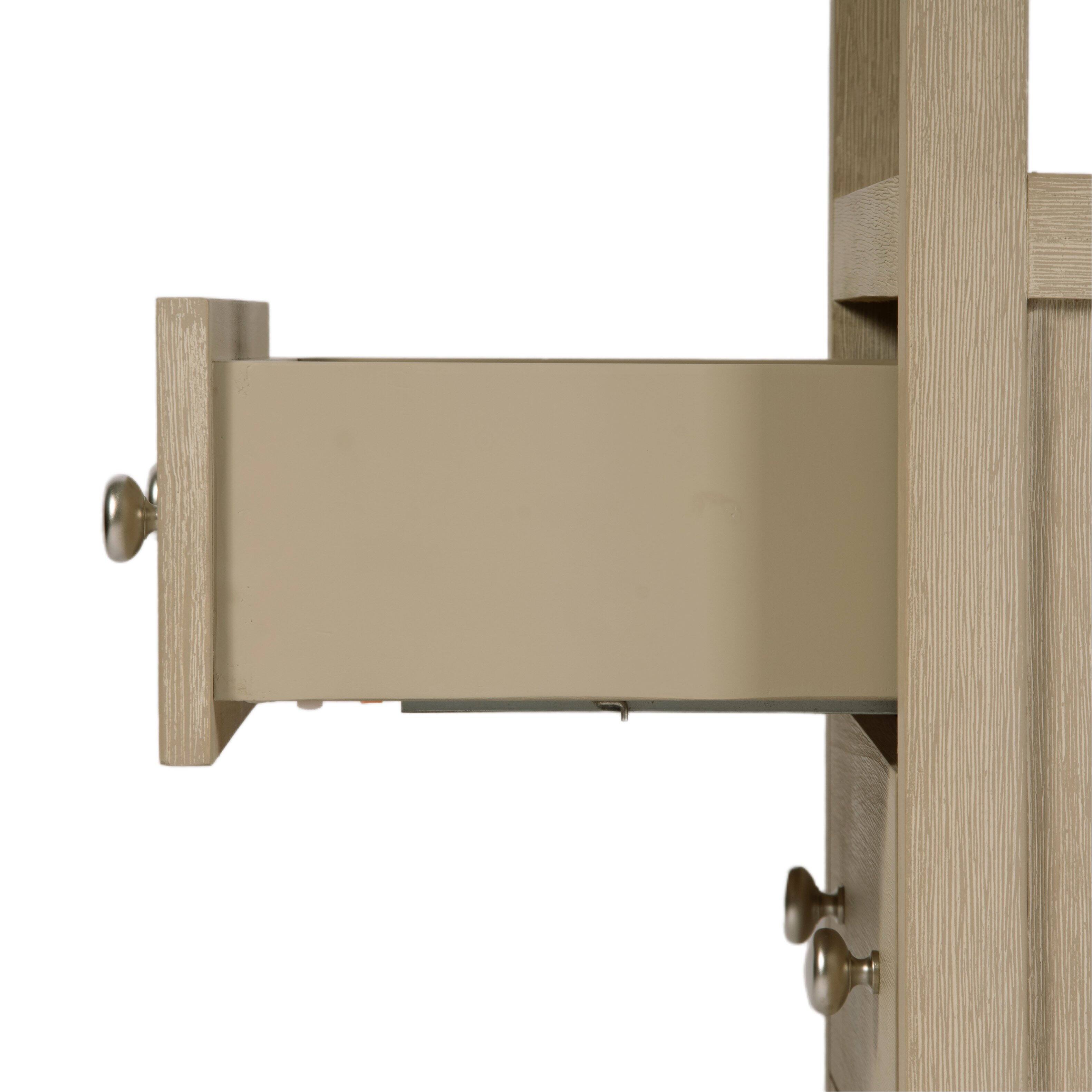 Alt View 4. Butler Specialty - Dana 21 in. W Rectangular Wood 2 Drawer Narrow Nightstand with Top Open Shelf - Taupe.