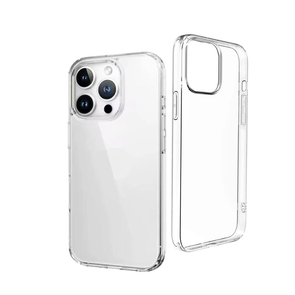 Qixxronics - Transparent Case for iPhone 14 Pro Max Shockproof Phone Case Protective Cellphone Cover for iPhone 14 Pro Max - Clear