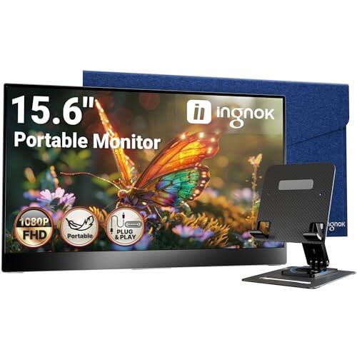 15.6" Portable Monitor  
ingnok  
1080P FHD  
Portable  
PLUG & PLAY