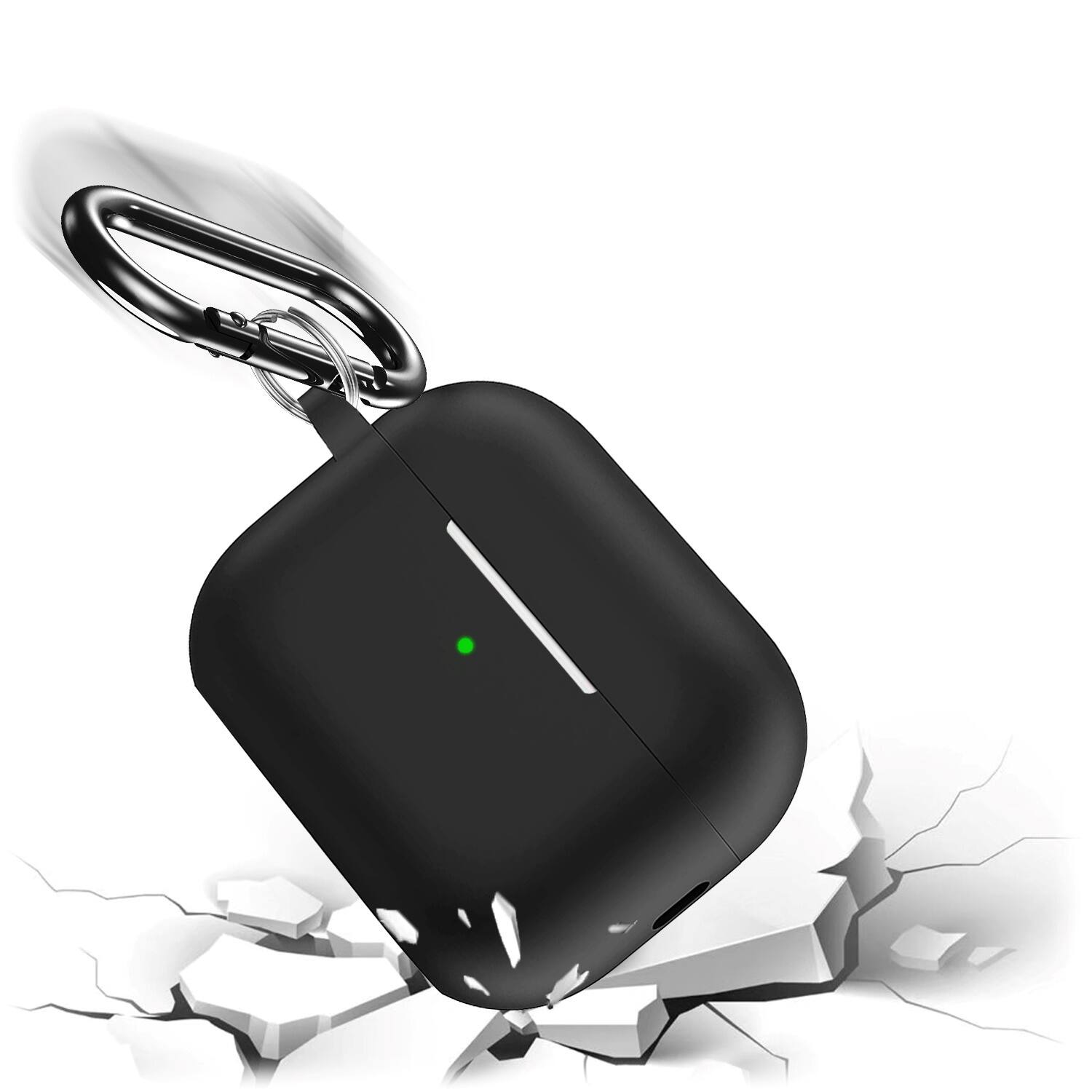 Alt View 13. SaharaCase - Case for Apple AirPods Pro (2nd Generation 2022) - Black.