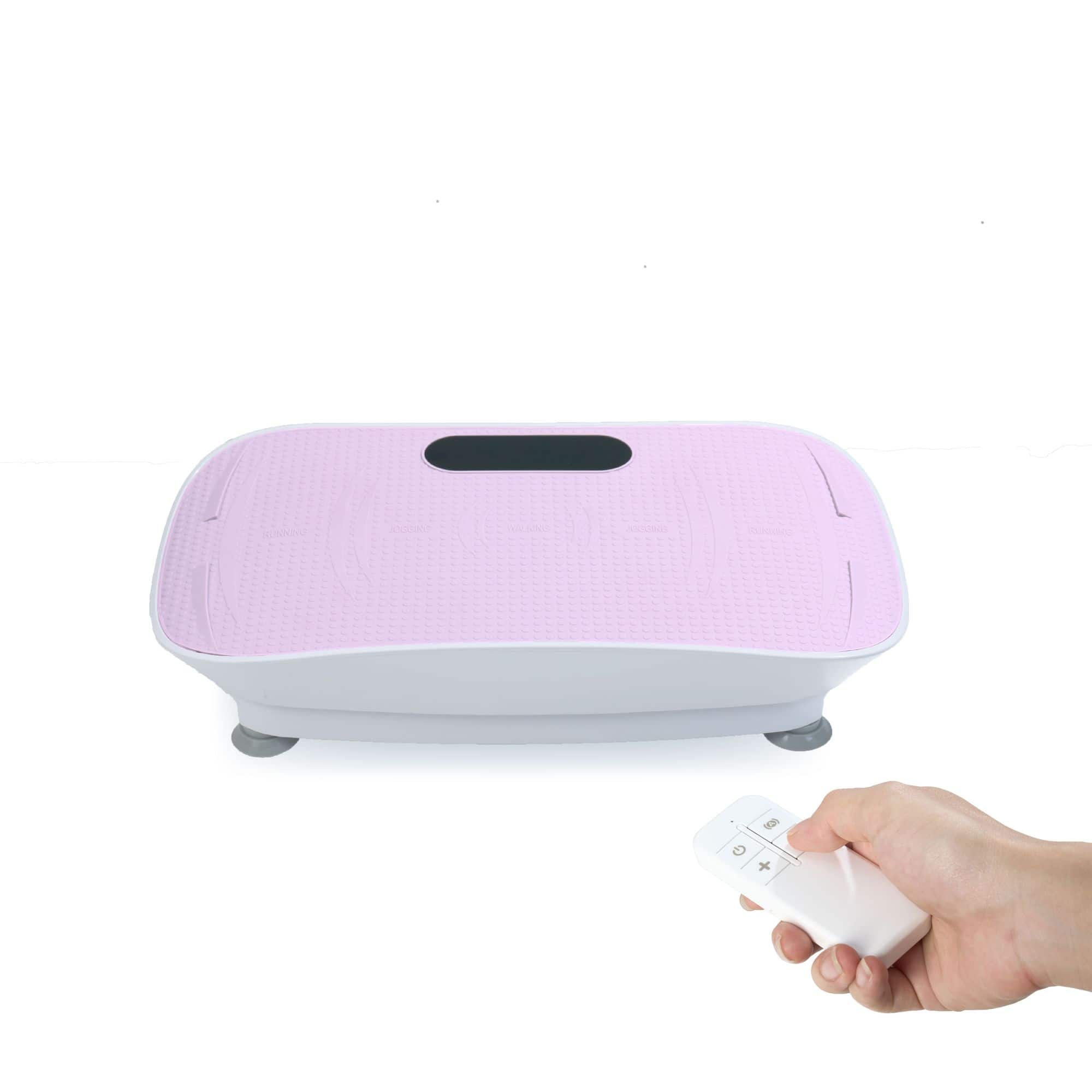 Akoasm - Silent Vibration Plate Exercise Machine Vibration Platform 10-Frequency Weight Loss Body Shaking Machine - Pink