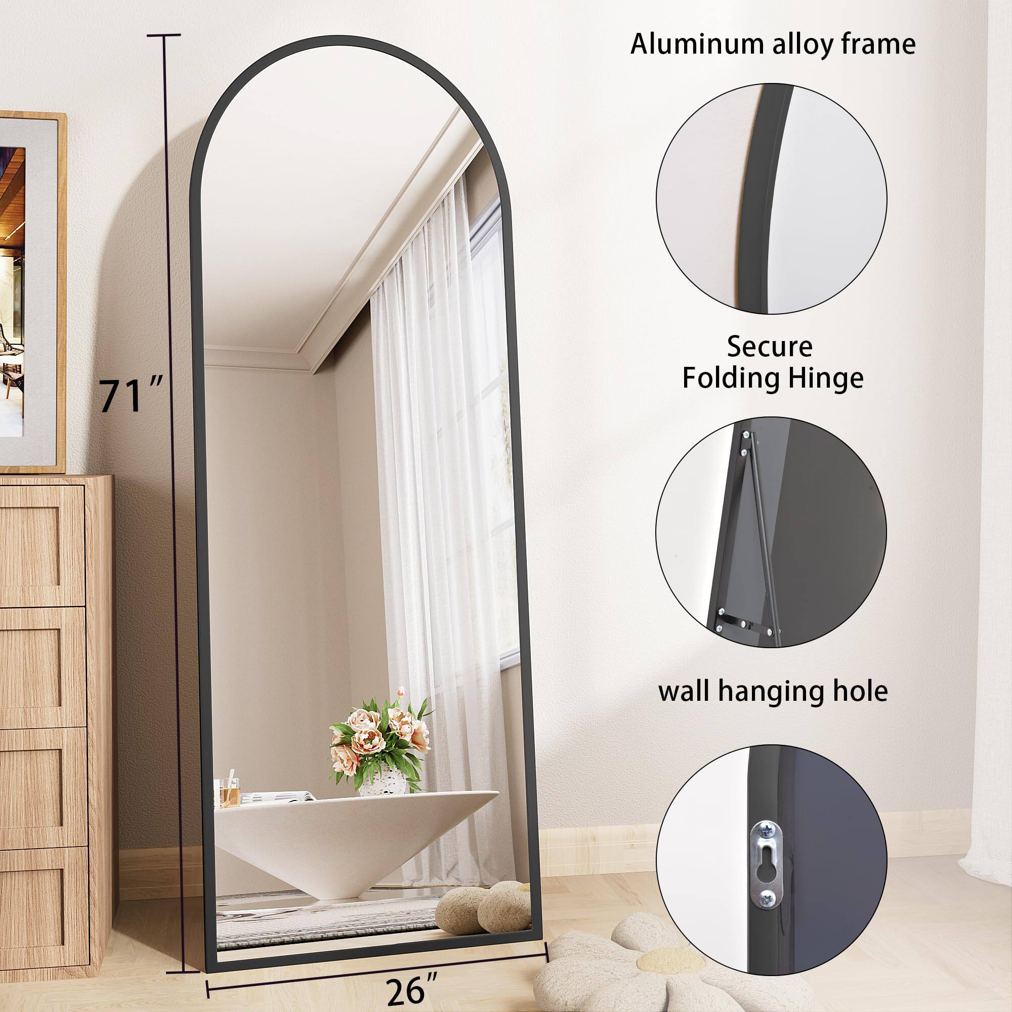 Aluminum alloy frame  
Secure Folding Hinge  
wall hanging hole  

71"  
26"