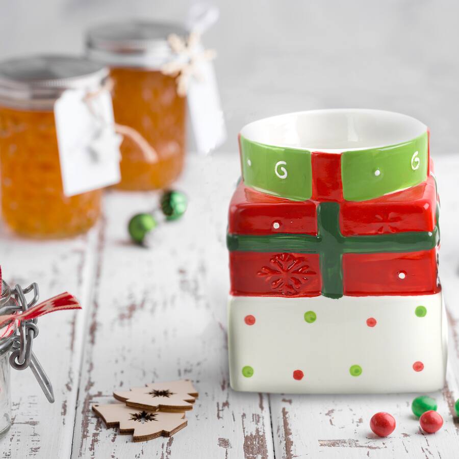 Multilple Box Gibson Home Christmas Estate 7.5 Inch Gift Box Holiday Cookie Jar Multi ...