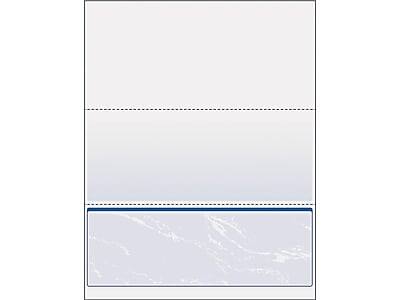 Front. Paris - Paris DocuGard Standard 8.5" x 11" Security Check On Bottom, 24 lbs., Blue, 500 Sheets/Ream (PRB04517) - Blue.