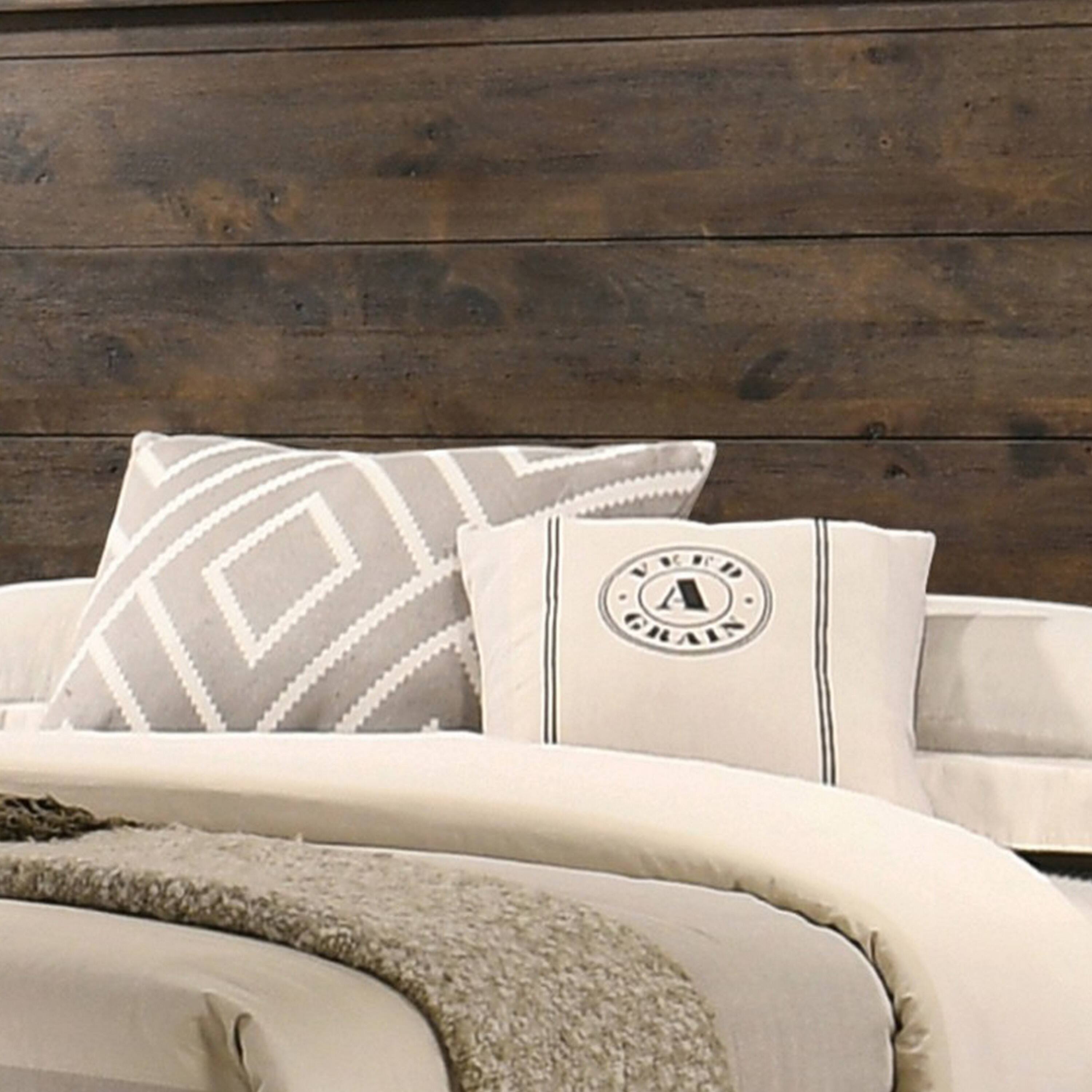 Alt View 2. Manhattan Lane - Frio Queen Size Storage Bed, 2 Drawers, Low Platform Design - Brown, Black.