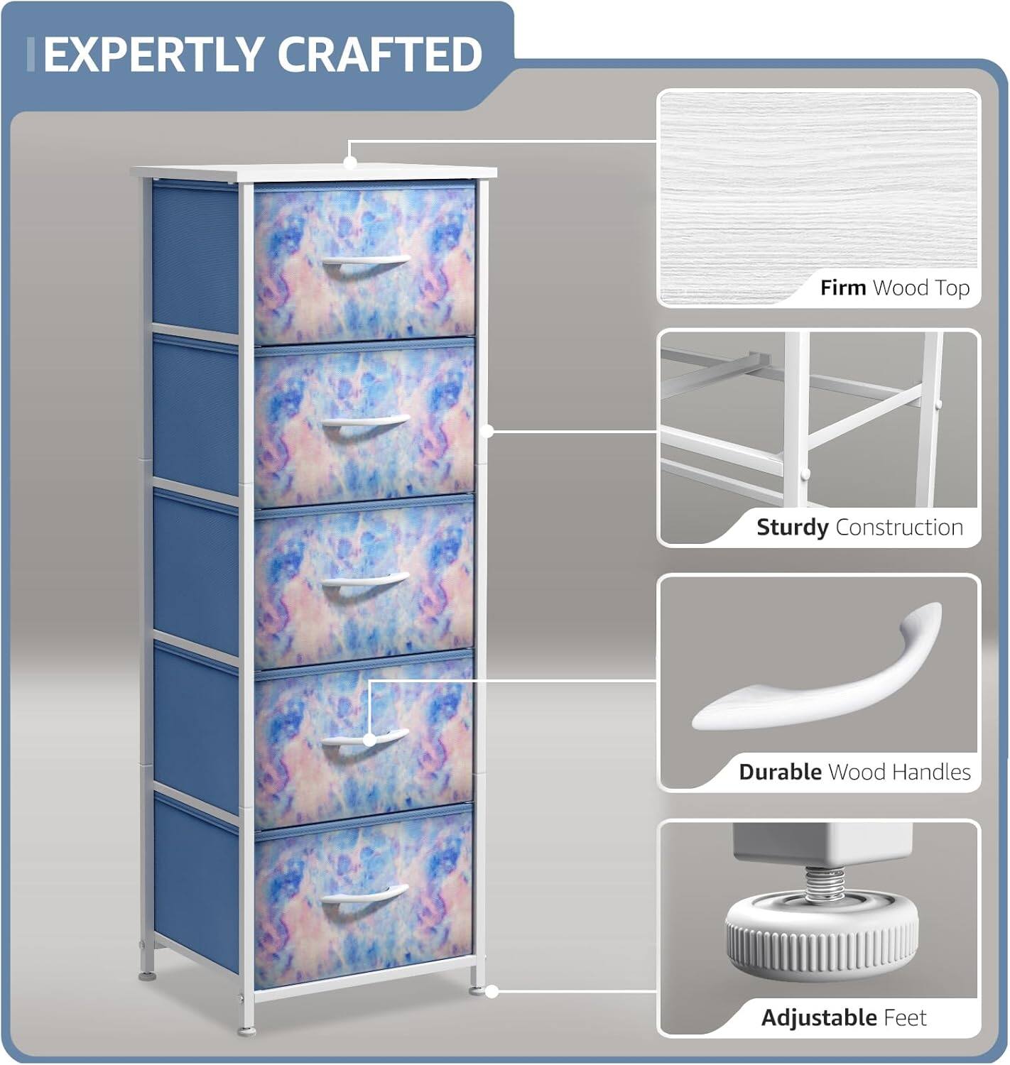 EXPERTLY CRAFTED

- Firm Wood Top
- Sturdy Construction
- Durable Wood Handles
- Adjustable Feet