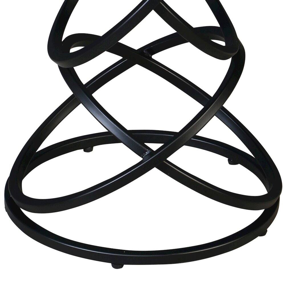 Angle. Porter Designs - Polaris Leather 30" Bar Stool - Gray.