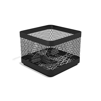 TRU RED - Stackable Wire Mesh Accessory Holder, Matte - Matte Black