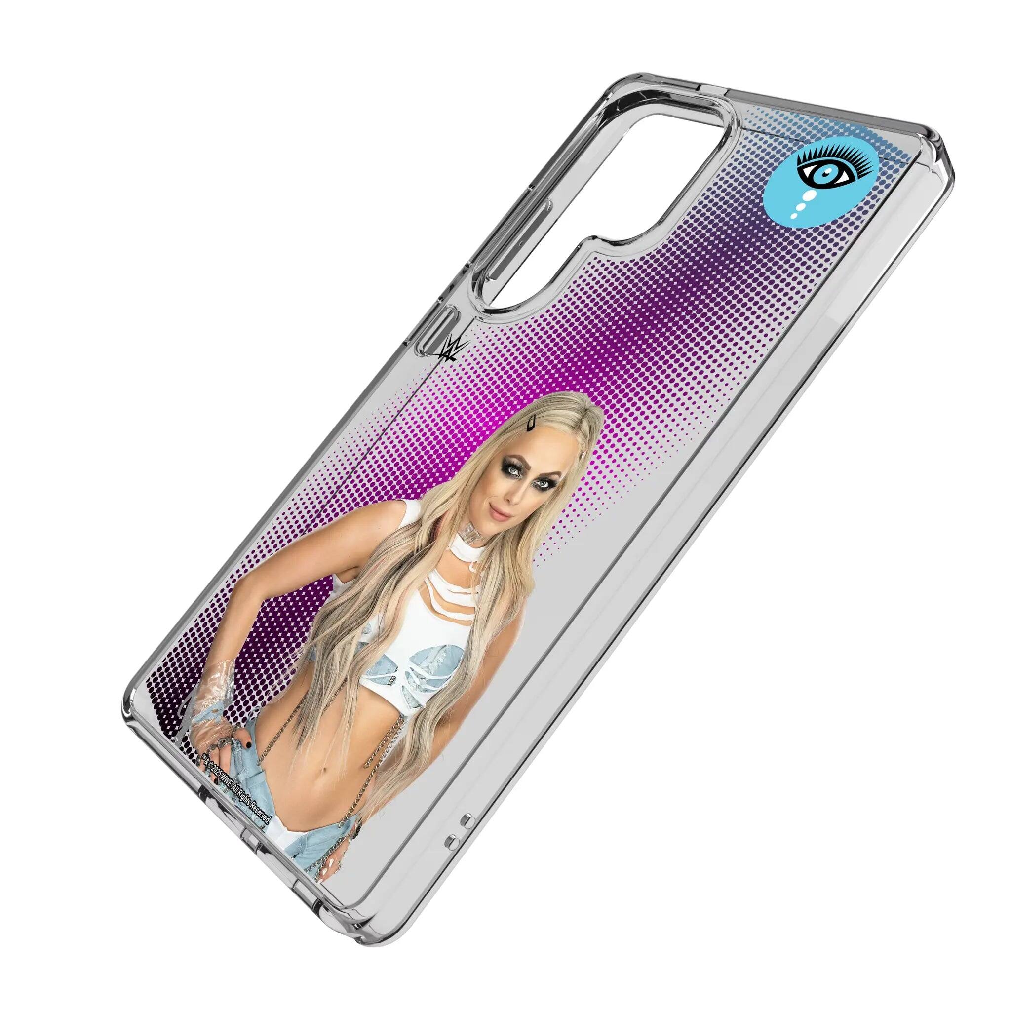 Angle. Keyscaper - WWE Superstar Clear Phone Case - Samsung Galaxy S21+ 5G - Liv Morgan.