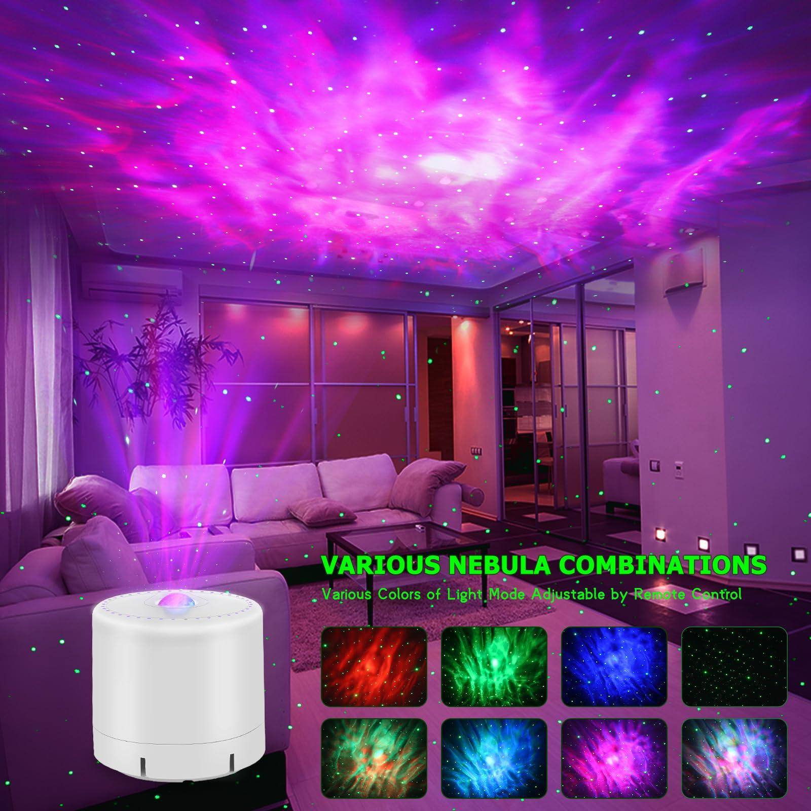 VARIOUS NEBULA COMBINATIONS  
Various Colors of Light Mode Adjustable by Remote Control