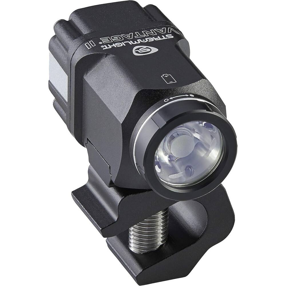 Left. Streamlight - Streamlight Vantage II 350 Lumen Helmet Mount Flashlight,Black - Black.