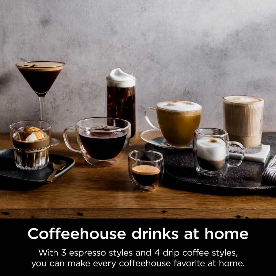 Coffeehouse drinks at home

With 3 espresso styles and 4 drip coffee styles, you can make every coffeehouse favorite at home.