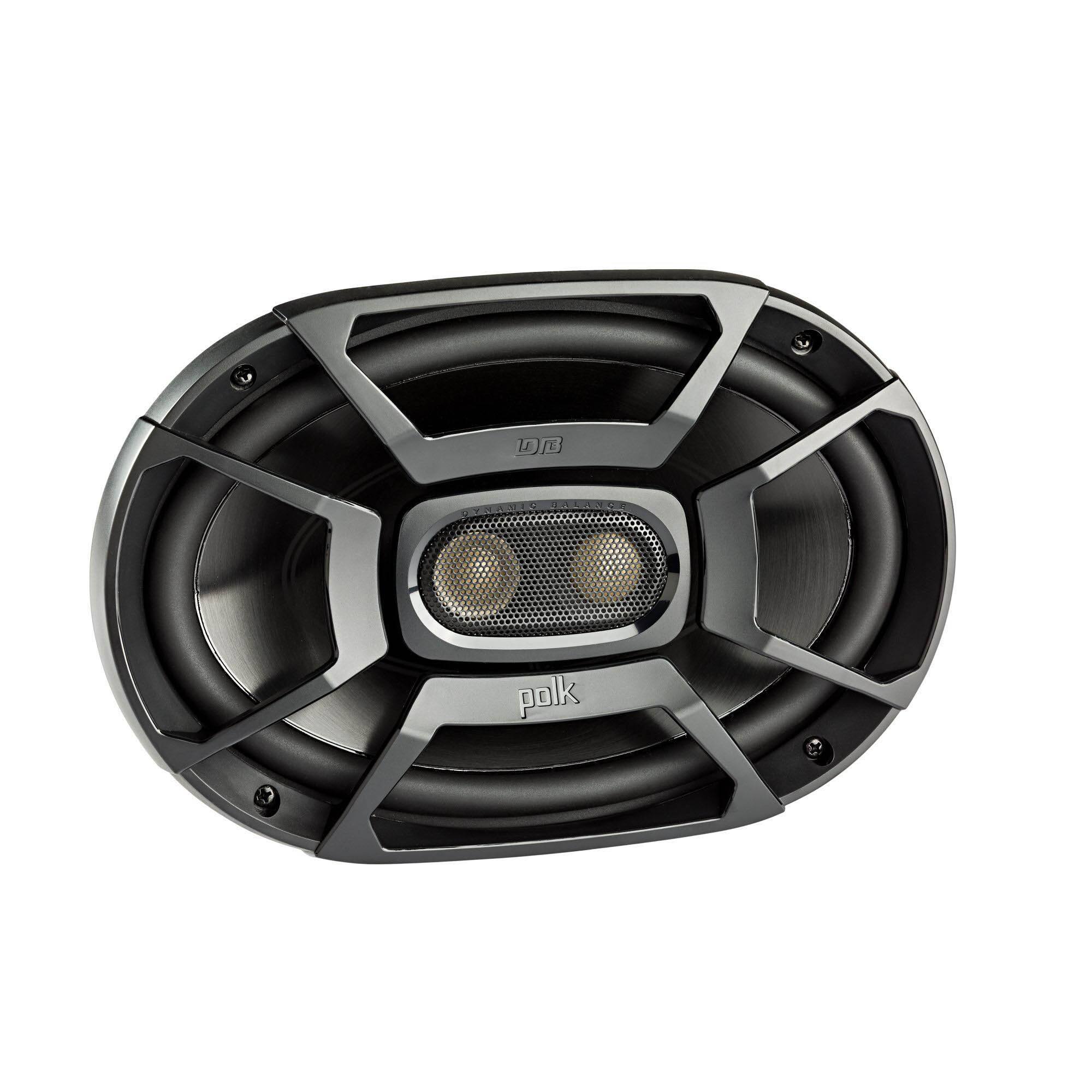 Alt View 1. Polk Audio - Polk DB692 6x9" Coaxial Speakers with Marine Certification - Black/Gray.