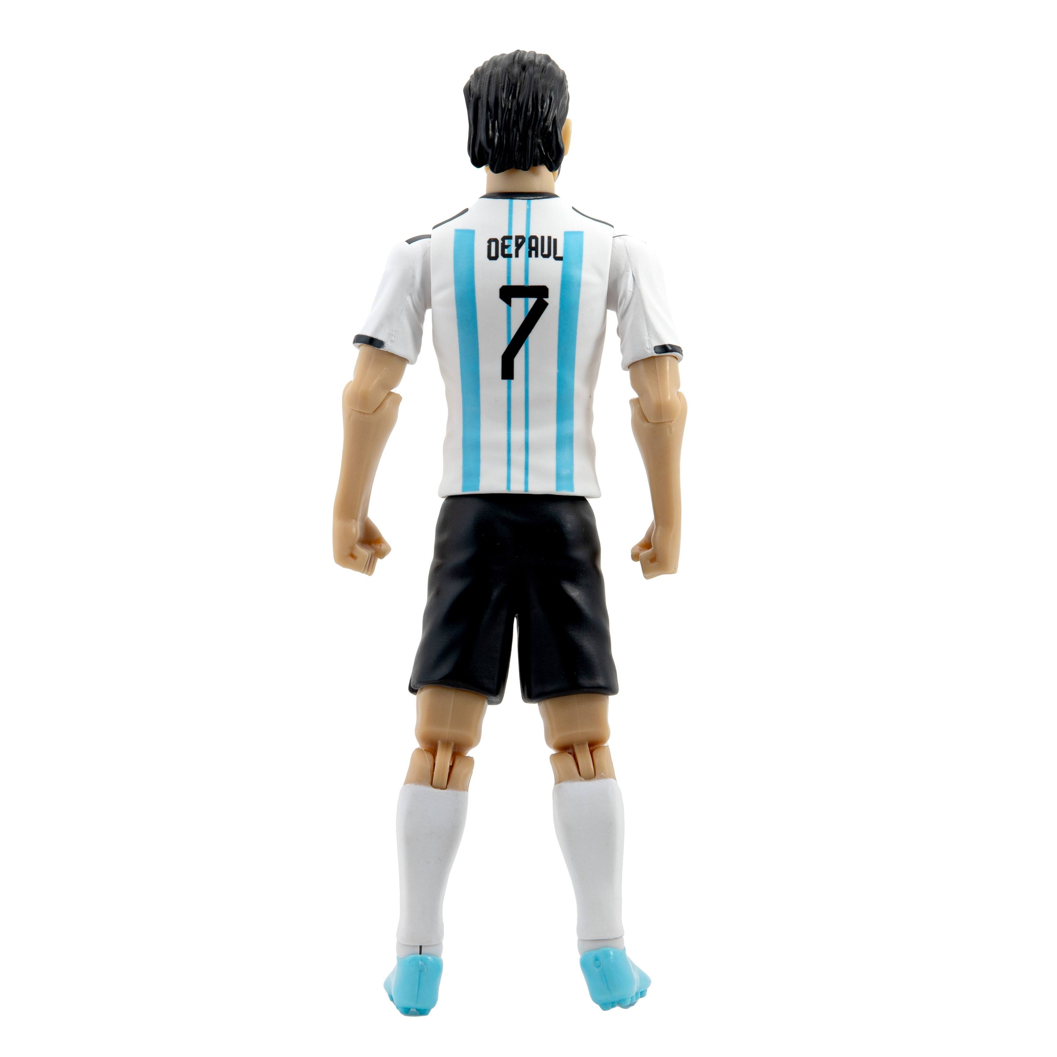 Alt View 1. Banbo Toys - Banbo Toys SOCKERS Argentina National Rodrigo De Paul 8" Collectible Soccer Action Figure.