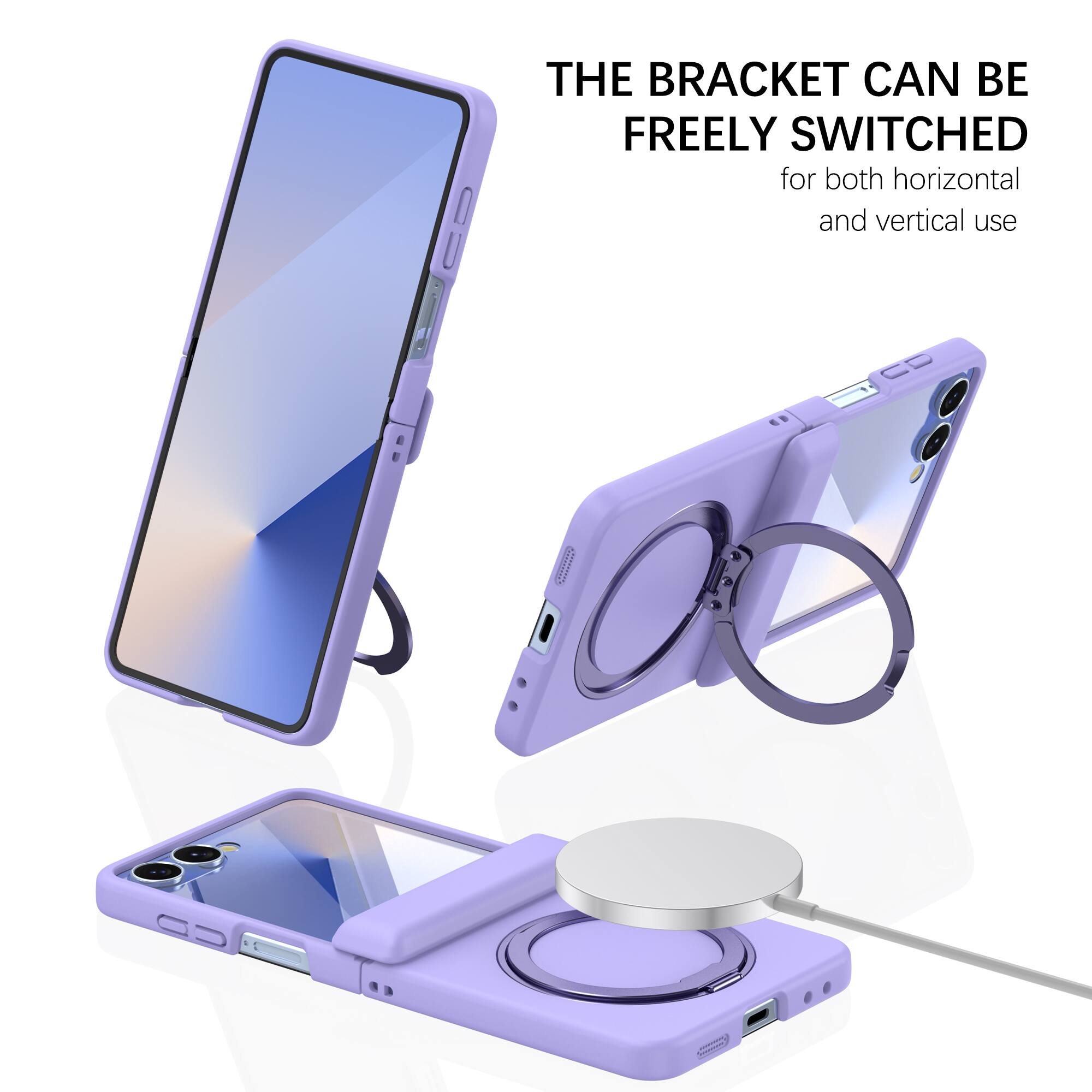 THE BRACKET CAN BE FREELY SWITCHED for both horizontal and vertical use