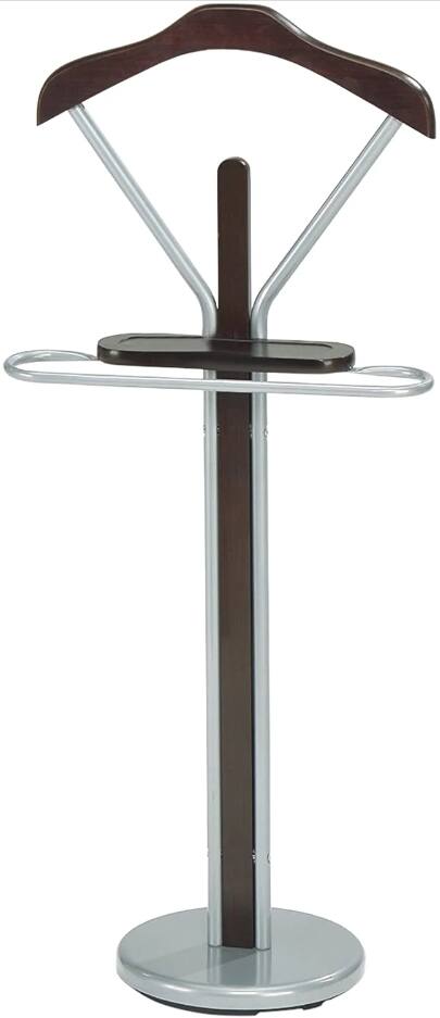 Alt View 2. Kings Brand Furniture - Kings Brand Furniture Parral Freestanding Valet Stand - Silver.