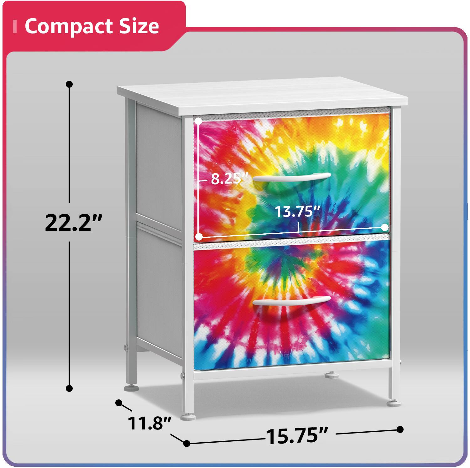Compact Size  
22.2"  
13.75"  
11.8"  
15.75"
