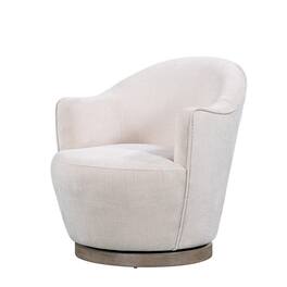 Manhattan Lane - xia 32 Inch Armchair, Aluminum Frame, Fade Resistant Fabric Cushions - Cream White