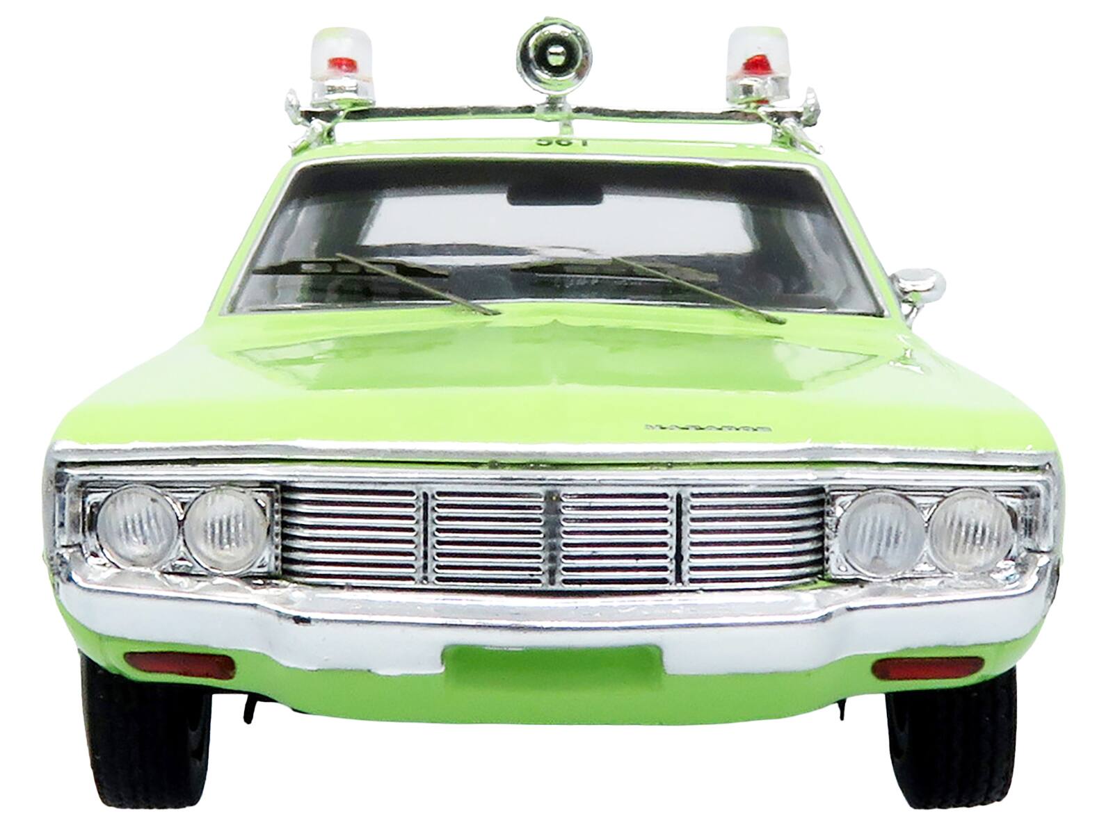 Alt View 3. Iconic Replicas - 1972 AMC Matador Police Car "Cleveland Police Department" Light Green 1/43 Diecast Model Car by Iconic Replicas.