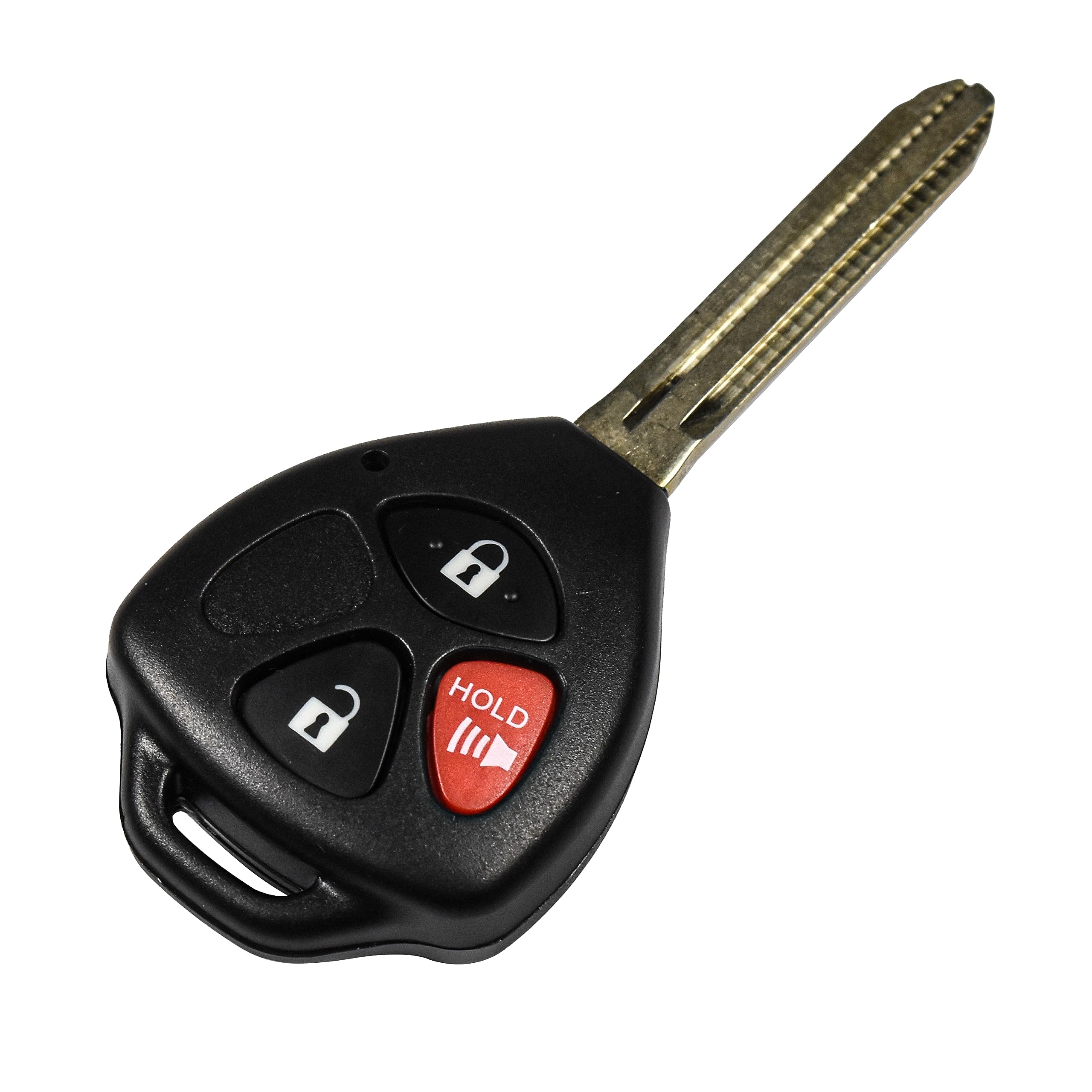 Alt View 1. HQRP - 3-Button Remote Key Fob Shell with Uncut Blade for Scion tC 2008-2010 - Black.