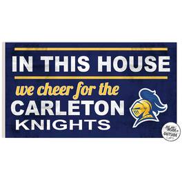 Jardine - Carleton Knights 11'' x 20'' Indoor/Outdoor In This House Sign - Navy